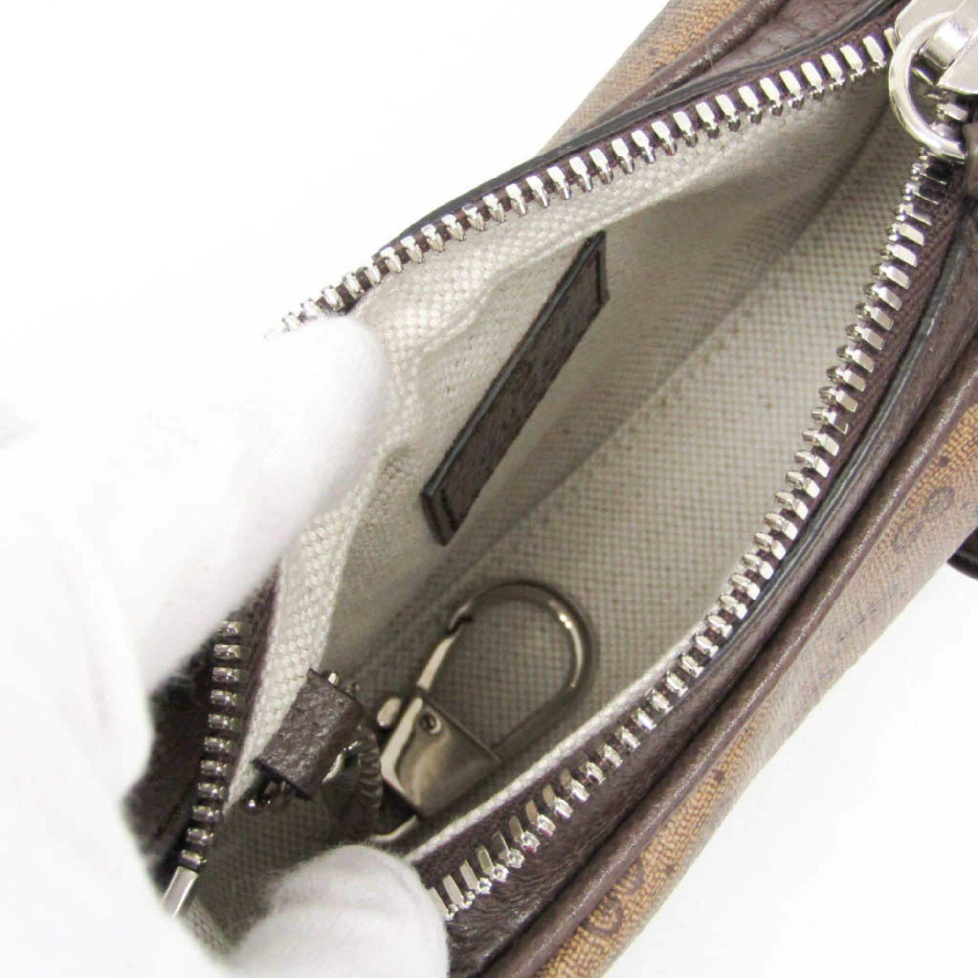 Gucci Gucci Mini Pouch 718512 Women's PVC,Leather Handbag,Shoulder Bag Beige Size ONE SIZE - 4 Thumbnail