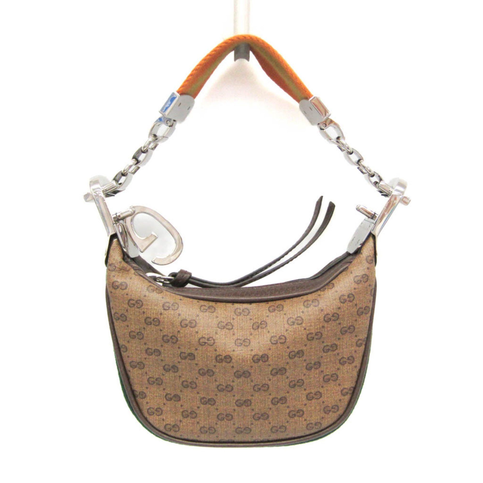 Gucci Gucci Mini Pouch 718512 Women's PVC,Leather Handbag,Shoulder Bag Beige Size ONE SIZE - 13 Thumbnail
