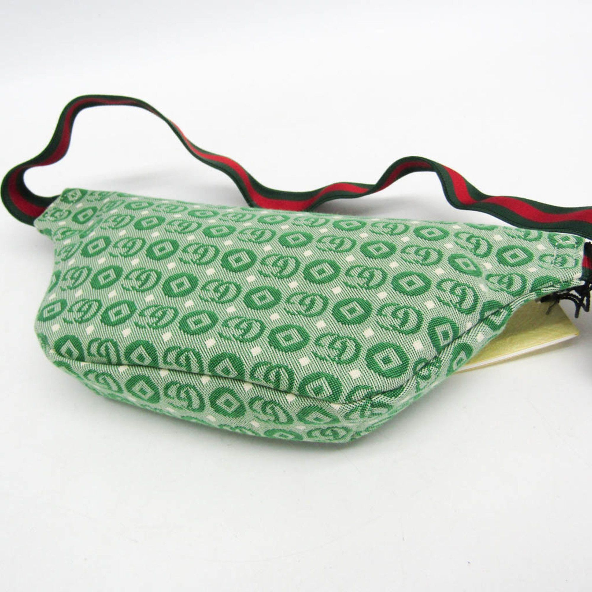 Gucci Gucci Interlocking G Childrens Belt Bag 502095 Boys,Girls Canvas Fanny Pack Green Size ONE SIZE - 5 Thumbnail
