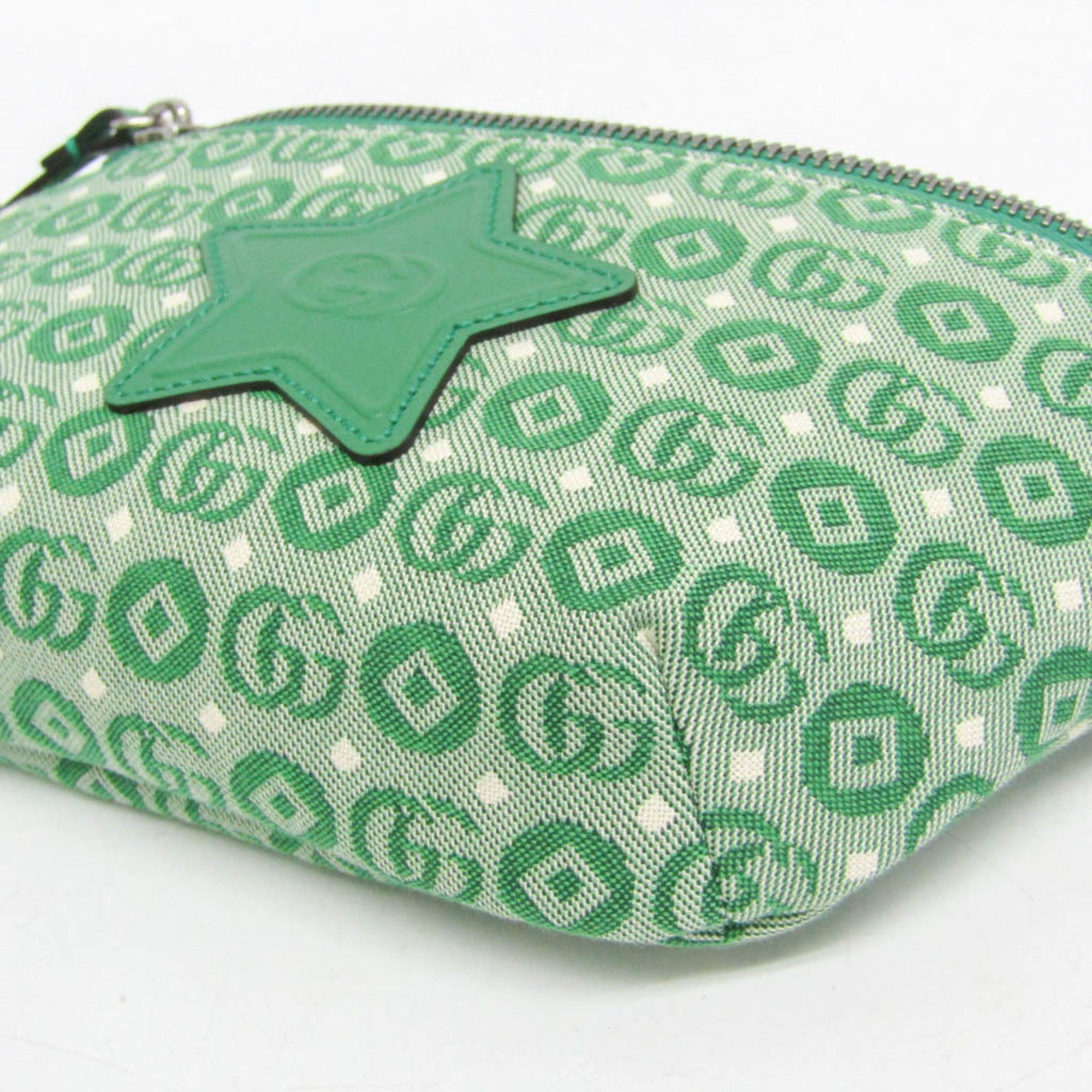 Gucci Gucci Interlocking G Childrens Belt Bag 502095 Boys,Girls Canvas Fanny Pack Green Size ONE SIZE - 6 Thumbnail