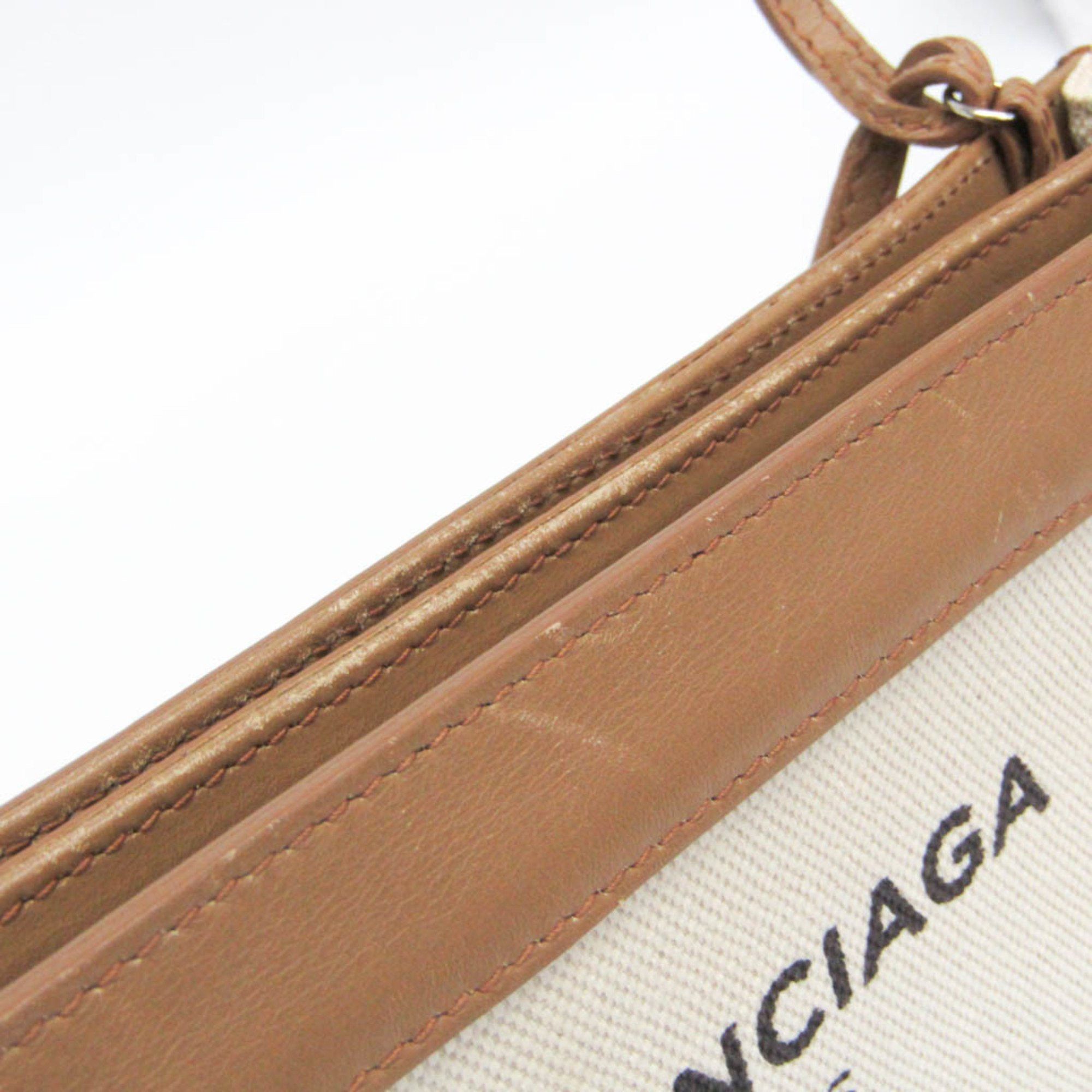 Balenciaga Balenciaga Navy Pochette 339937 Men,Women Canvas,Leather Shoulder Bag Beige,Off-white Size ONE SIZE - 10 Thumbnail