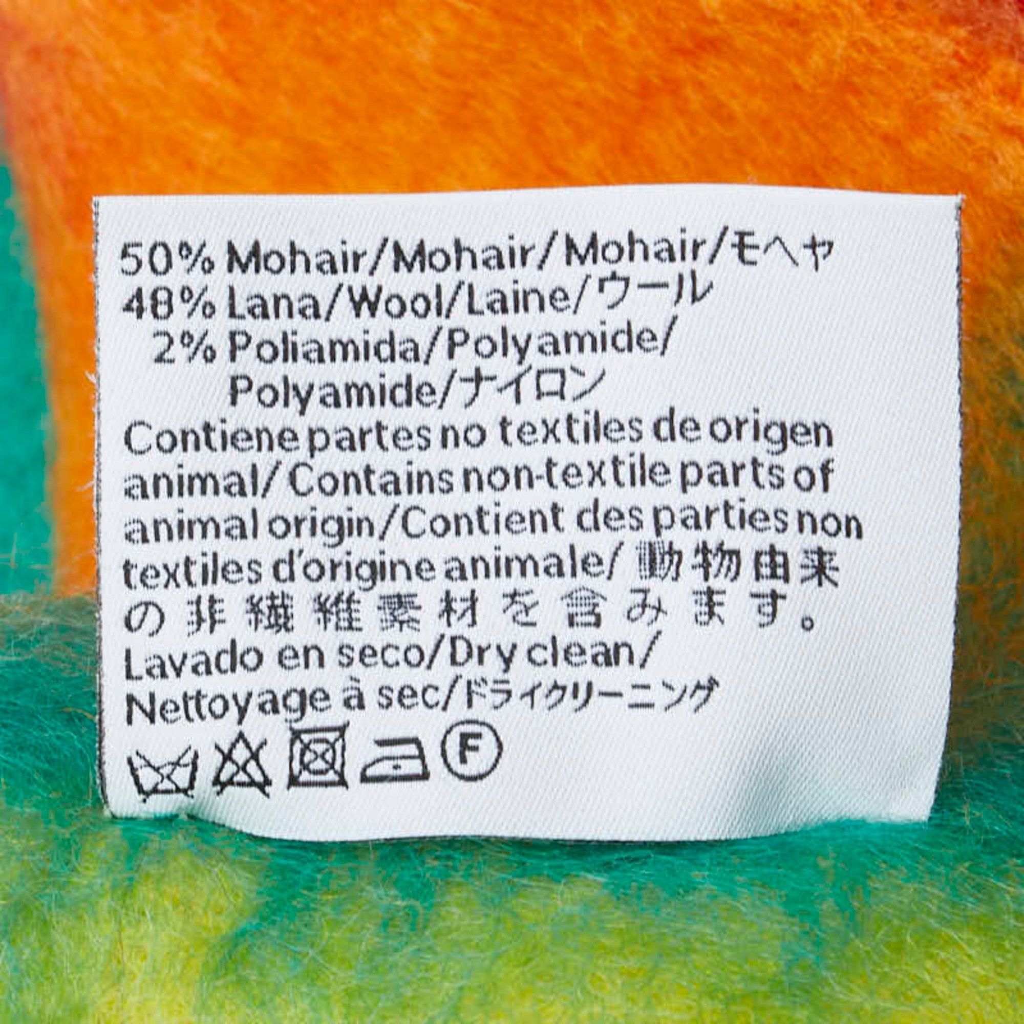 Loewe LOEWE Anagram Stripe Scarf in Multicolor Wool and Mohair for Women Size ONE SIZE - 5 Thumbnail