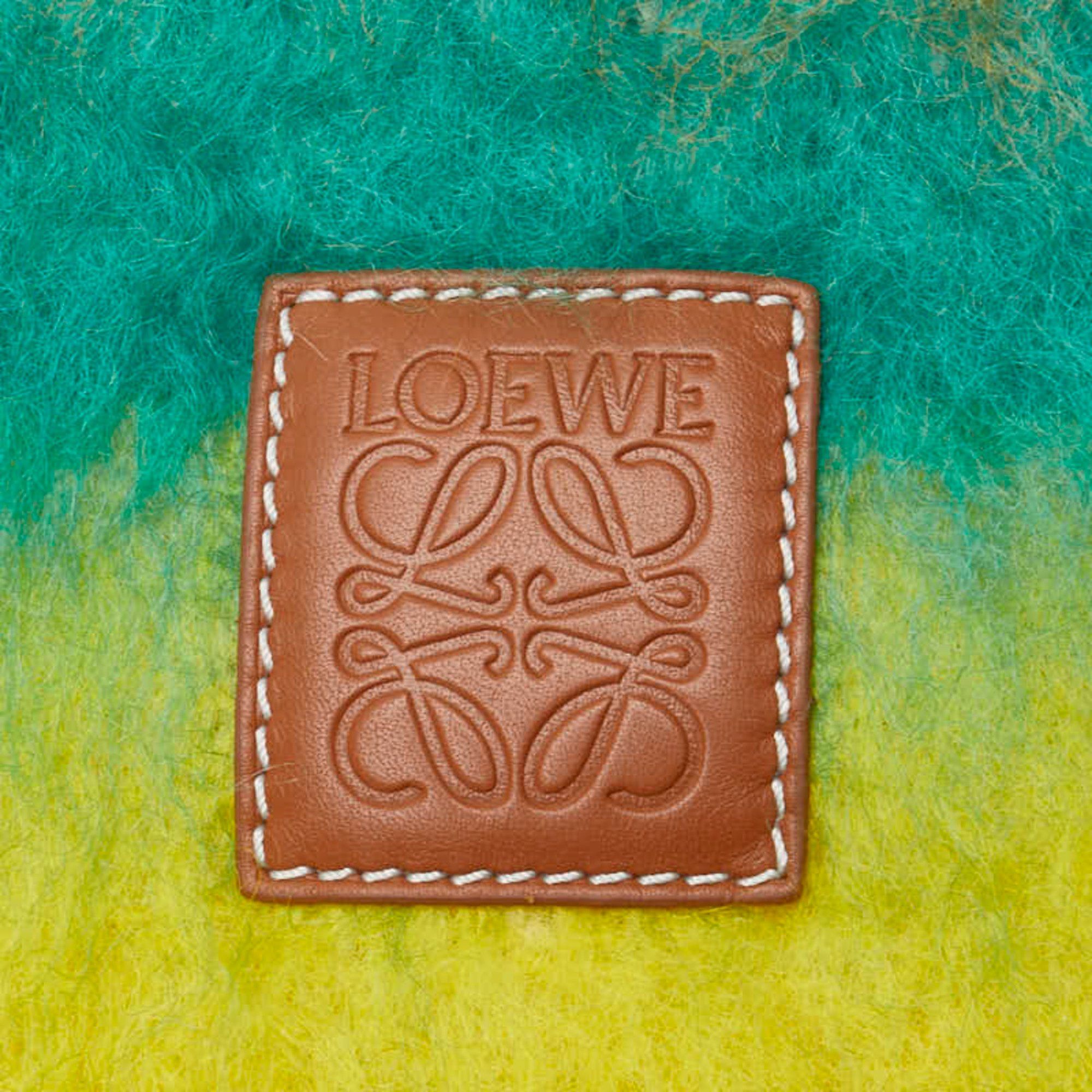 Loewe LOEWE Anagram Stripe Scarf in Multicolor Wool and Mohair for Women Size ONE SIZE - 3 Thumbnail