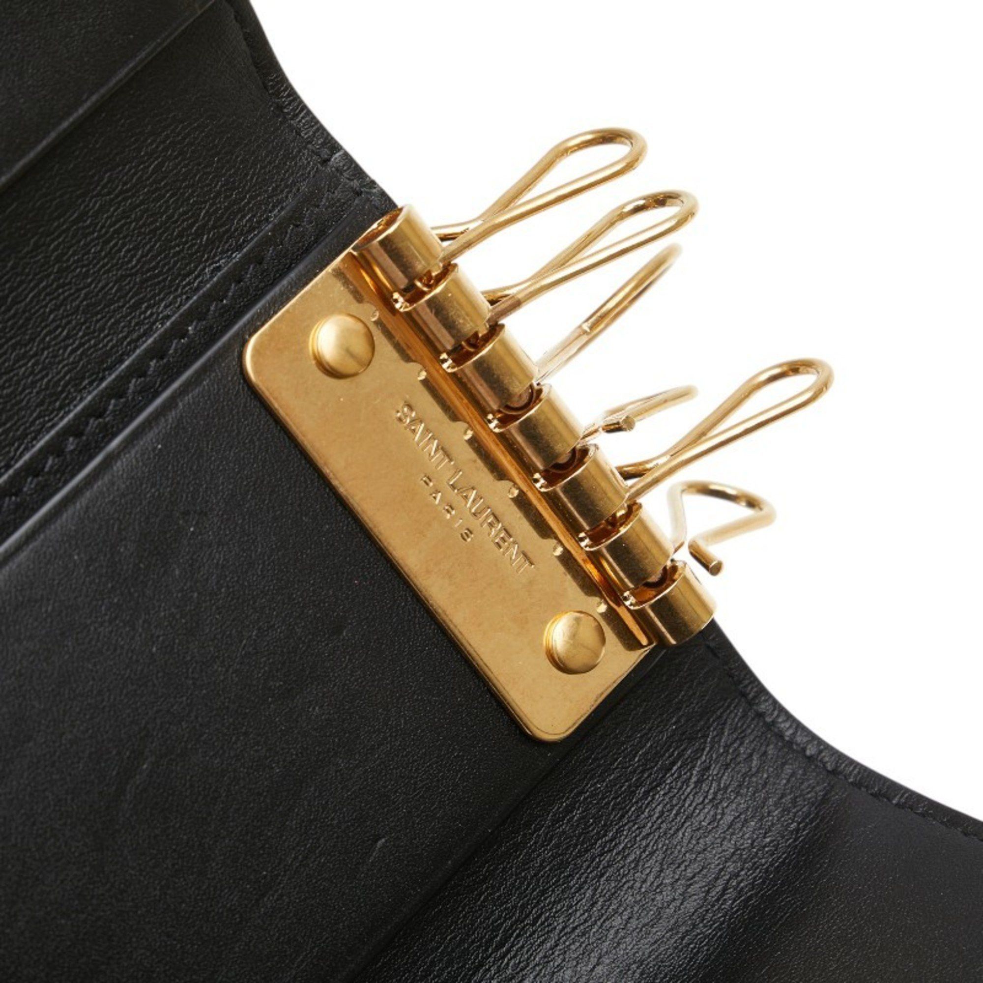 Saint Laurent Paris Saint Laurent 6-ring key case 360432 Black leather Women's SAINT LAURENT Size ONE SIZE - 7 Thumbnail