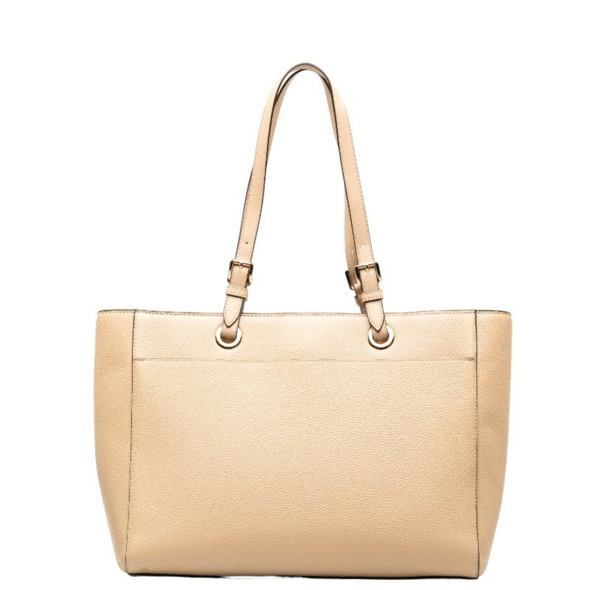 Michael Kors Michael Kors Jet Set Travel logo shoulder bag tote in beige leather for women. Size ONE SIZE - 3 Thumbnail