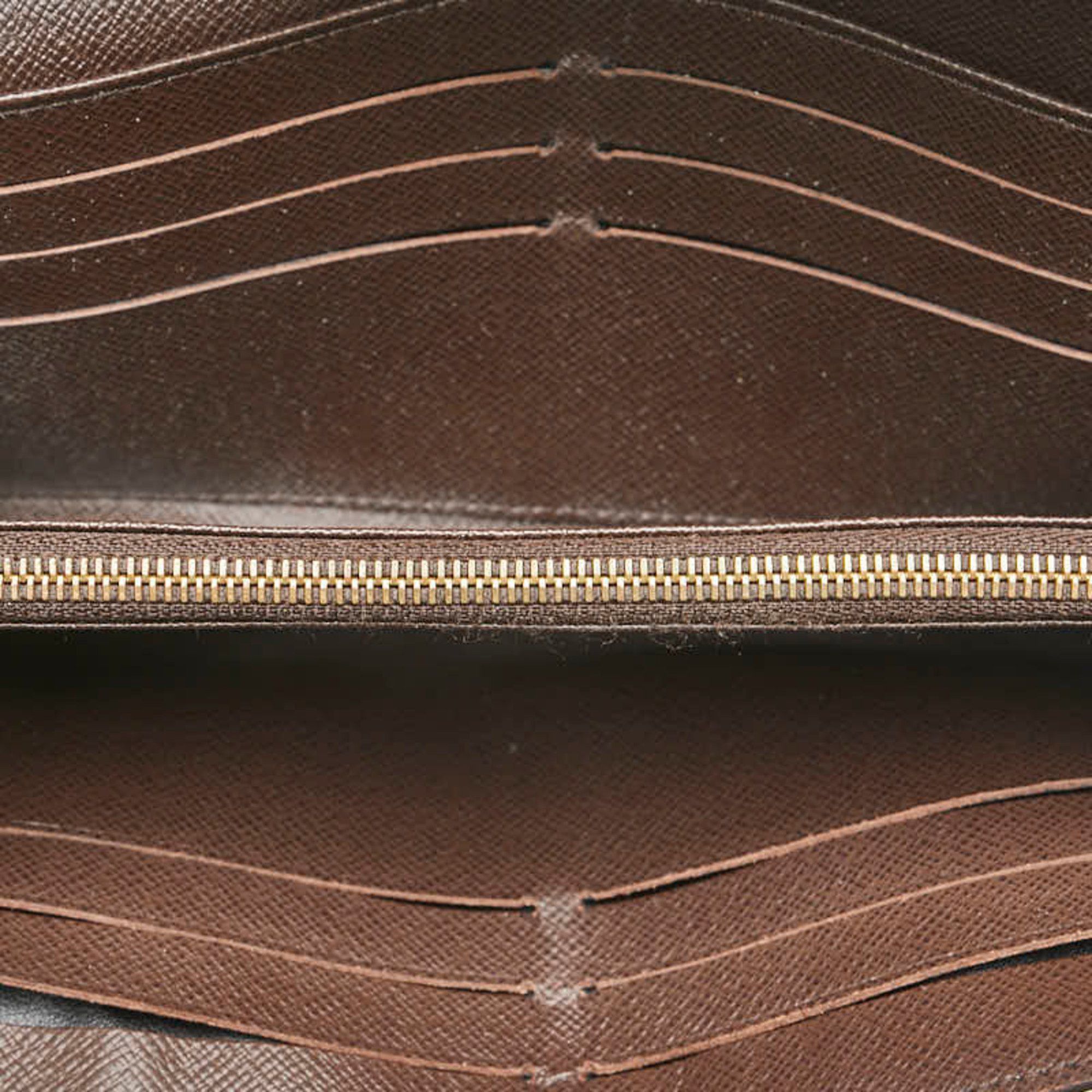 Louis Vuitton Louis Vuitton Damier Portefeuille Sarah Long Wallet N63209 Brown Leather Women's LOUIS VUITTON Size ONE SIZE - 6 Thumbnail
