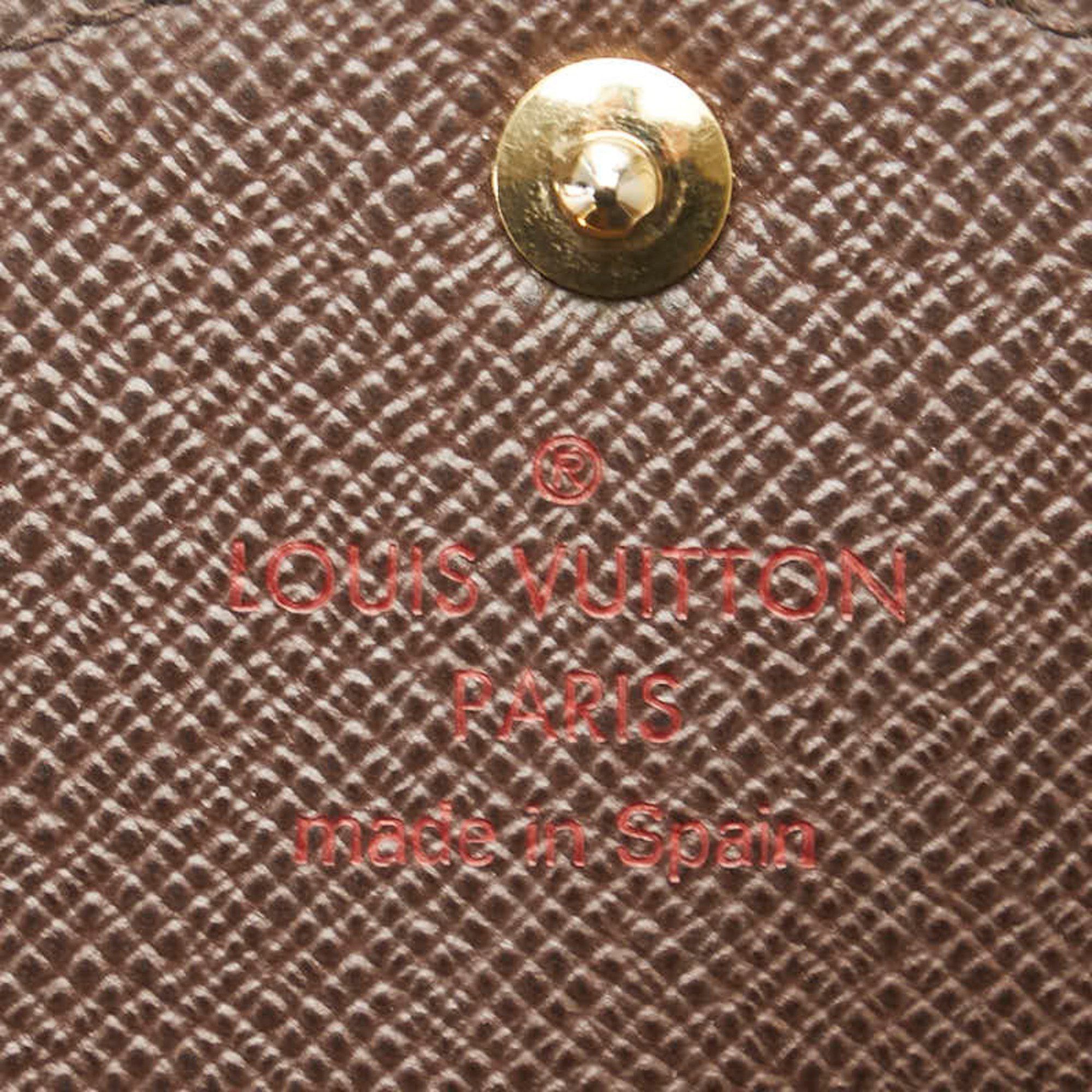Louis Vuitton Louis Vuitton Damier Portefeuille Sarah Long Wallet N63209 Brown Leather Women's LOUIS VUITTON Size ONE SIZE - 10 Thumbnail