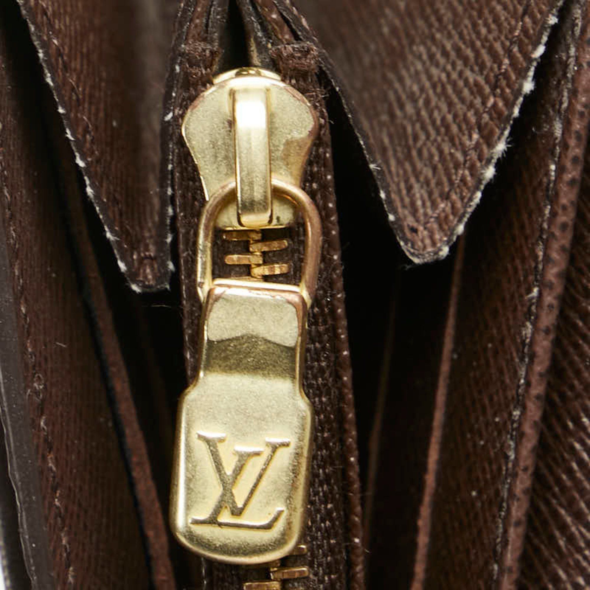 Louis Vuitton Louis Vuitton Damier Portefeuille Sarah Long Wallet N63209 Brown Leather Women's LOUIS VUITTON Size ONE SIZE - 7 Thumbnail