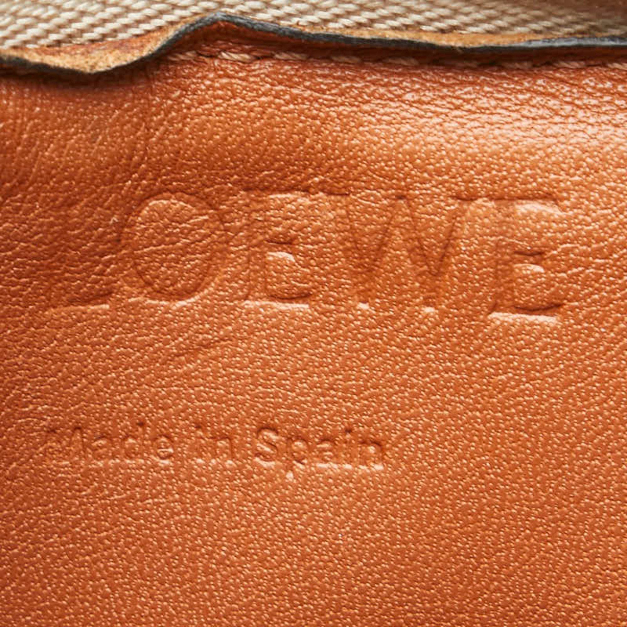 Loewe LOEWE Anagram Wallet/Coin Case Beige Leather Women's Size ONE SIZE - 10 Thumbnail