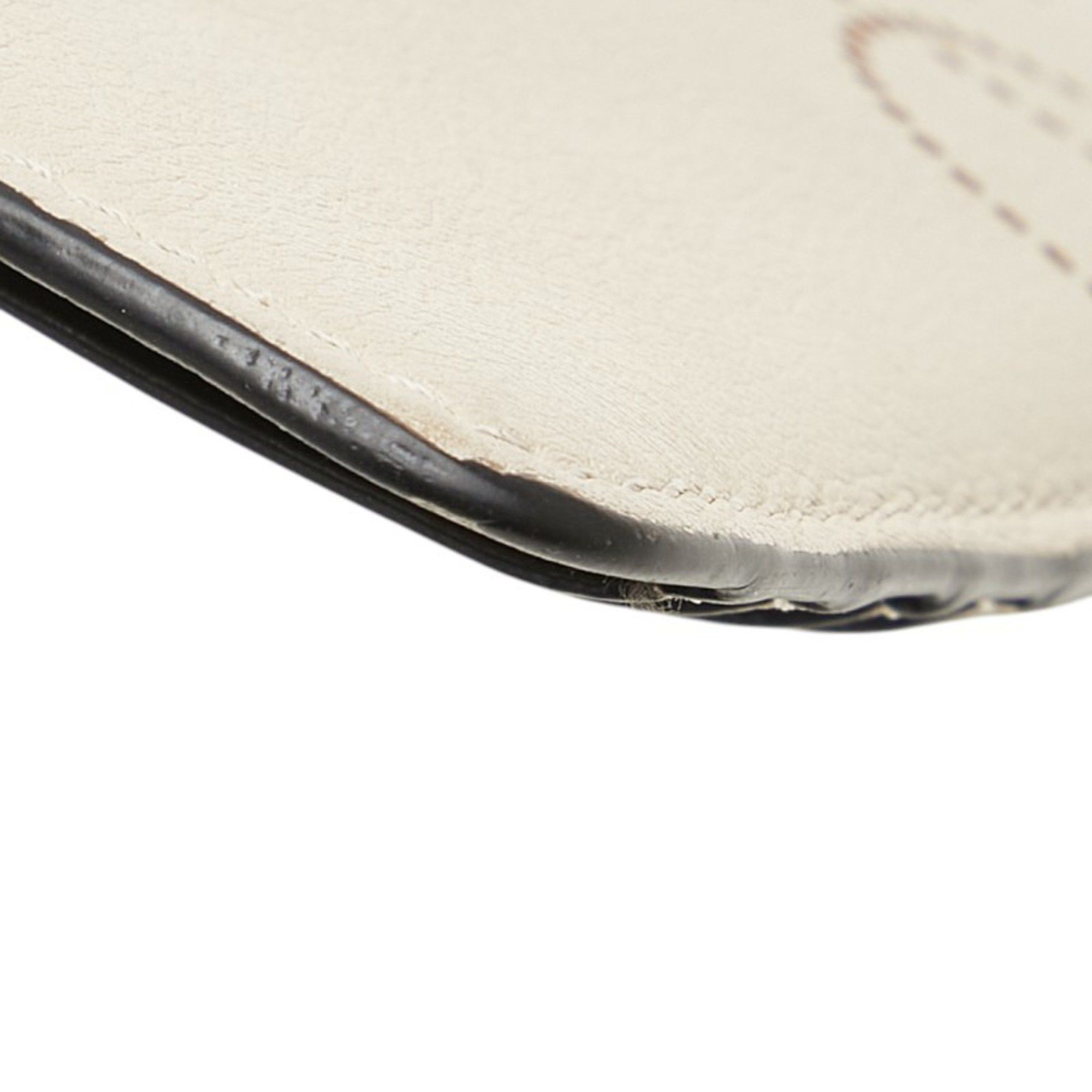 Loewe LOEWE Anagram Wallet/Coin Case Beige Leather Women's Size ONE SIZE - 6 Thumbnail