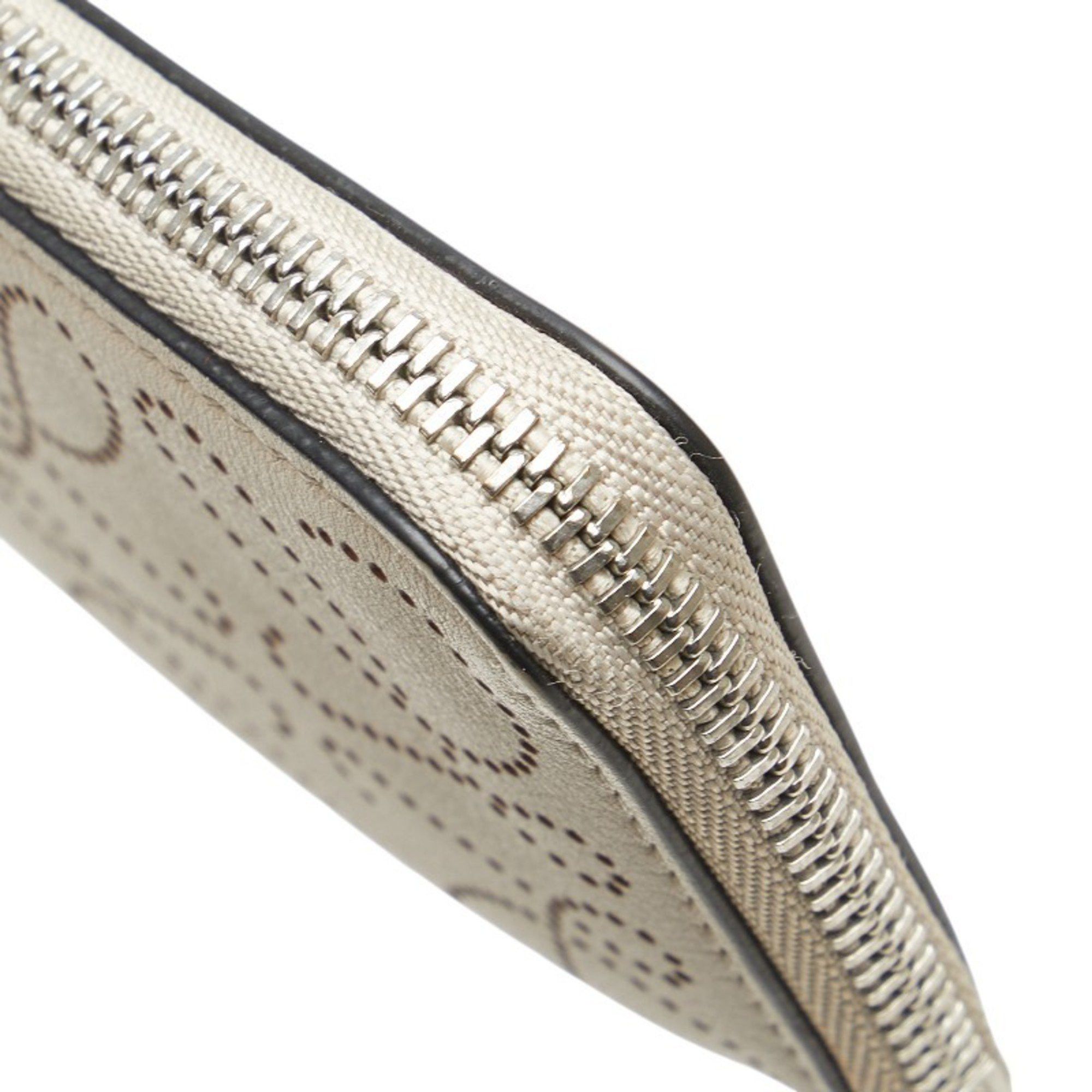 Loewe LOEWE Anagram Wallet/Coin Case Beige Leather Women's Size ONE SIZE - 8 Thumbnail