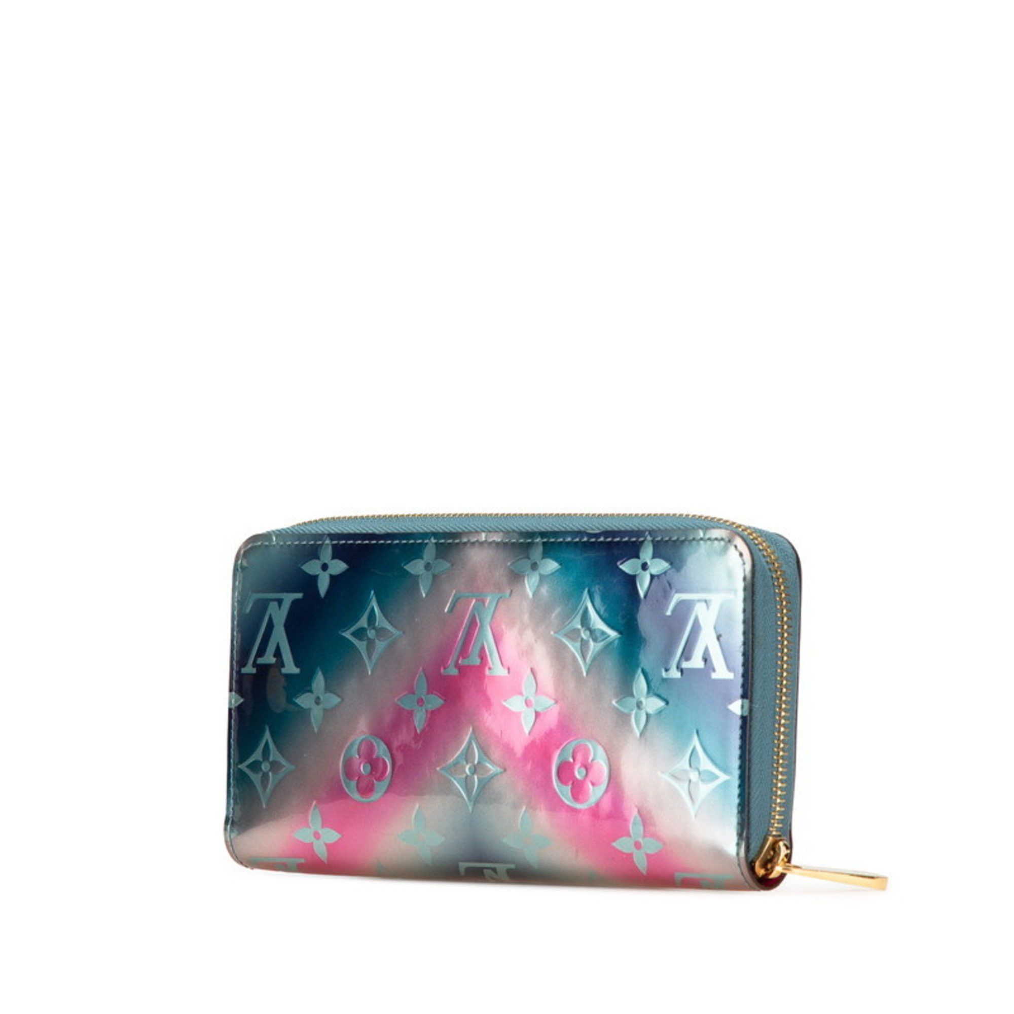 Louis Vuitton Louis Vuitton Monogram Vernis 2020 Valentine's Day Limited Edition Zippy Wallet, Round Zipper Long Wallet M90520, Blue, Pink, Multicolor Patent Leather, Women's LOUIS VUITTON Size ONE SIZE - 2 Thumbnail