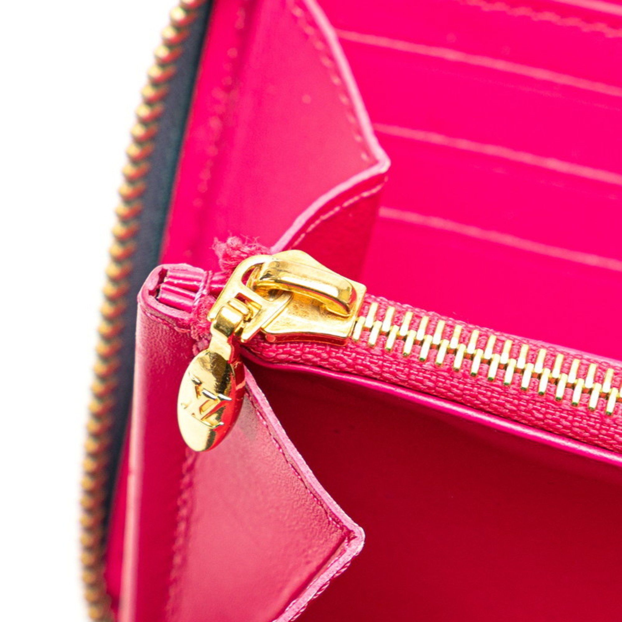 Louis Vuitton Louis Vuitton Monogram Vernis 2020 Valentine's Day Limited Edition Zippy Wallet, Round Zipper Long Wallet M90520, Blue, Pink, Multicolor Patent Leather, Women's LOUIS VUITTON Size ONE SIZE - 9 Thumbnail