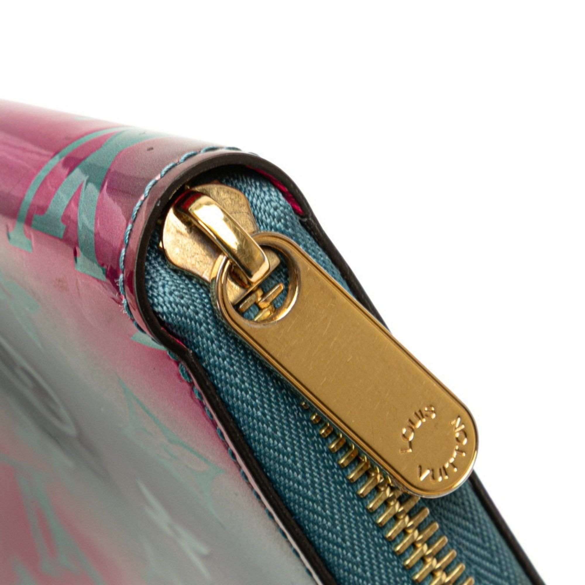 Louis Vuitton Louis Vuitton Monogram Vernis 2020 Valentine's Day Limited Edition Zippy Wallet, Round Zipper Long Wallet M90520, Blue, Pink, Multicolor Patent Leather, Women's LOUIS VUITTON Size ONE SIZE - 7 Thumbnail