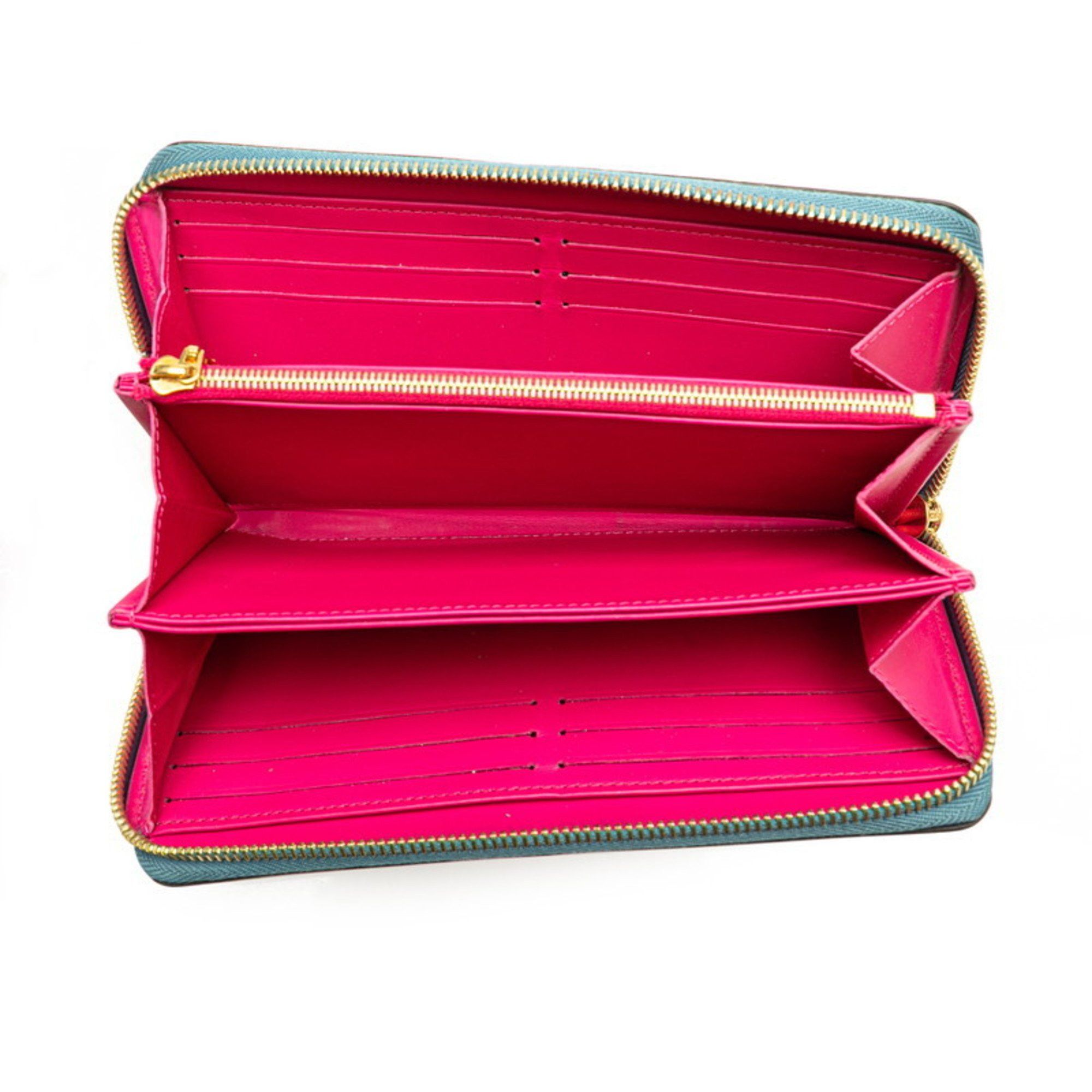 Louis Vuitton Louis Vuitton Monogram Vernis 2020 Valentine's Day Limited Edition Zippy Wallet, Round Zipper Long Wallet M90520, Blue, Pink, Multicolor Patent Leather, Women's LOUIS VUITTON Size ONE SIZE - 8 Thumbnail