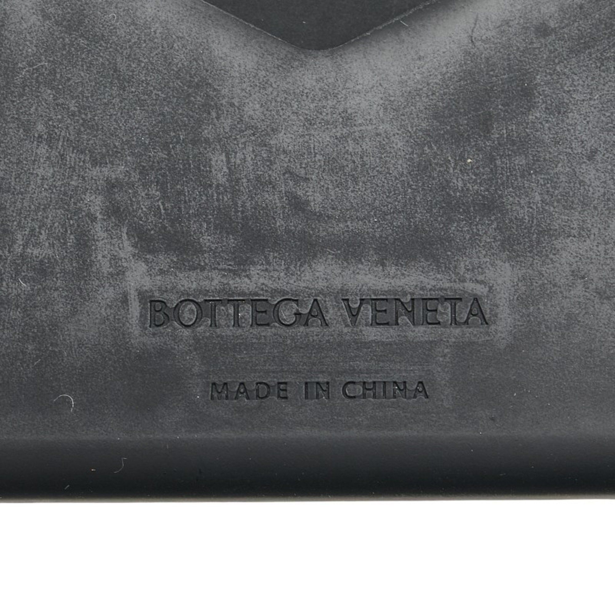 Bottega Veneta Bottega Veneta Intrecciato Bi-fold Wallet Black Rubber Women's BOTTEGAVENETA Size ONE SIZE - 10 Thumbnail