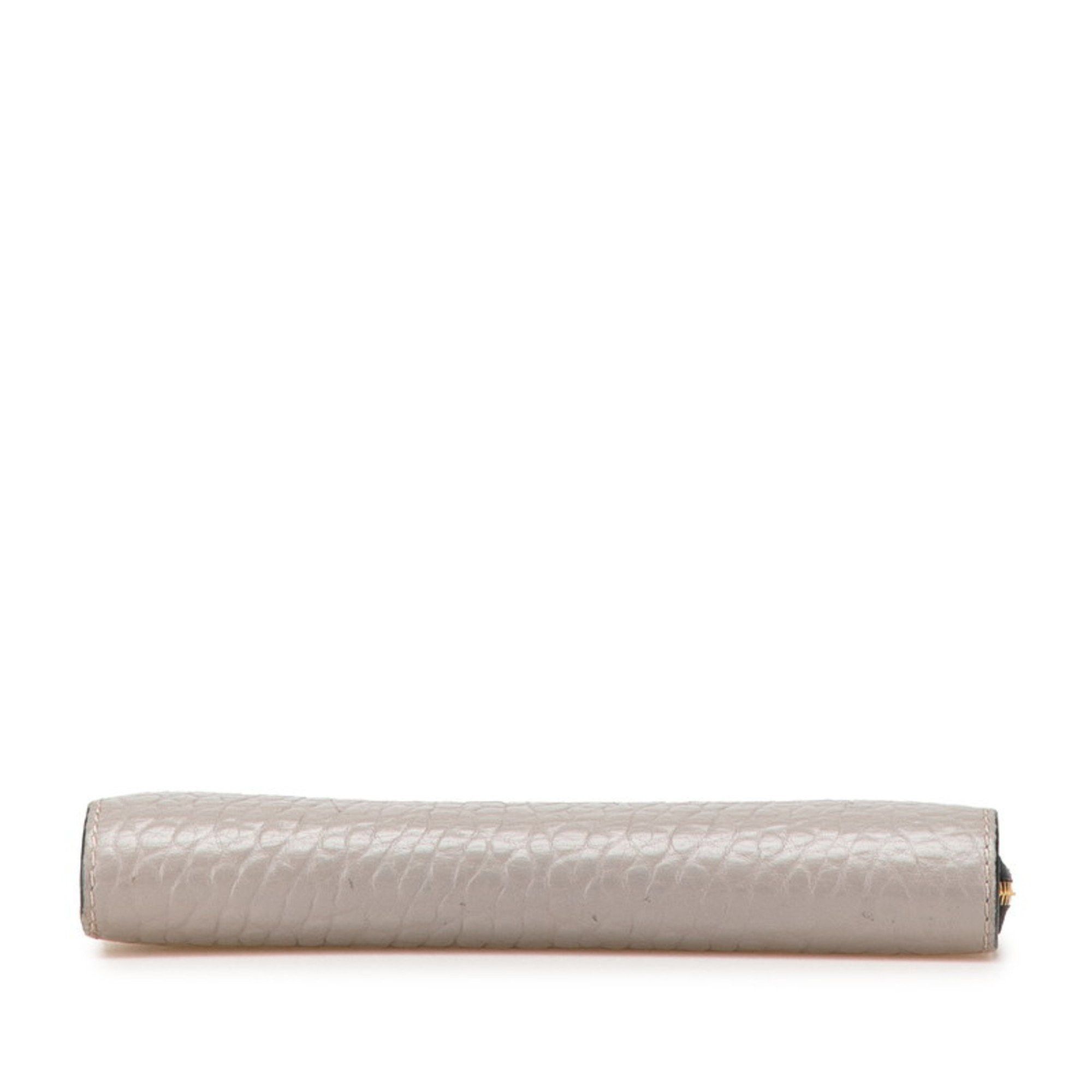 Burberry Burberry long wallet, gray leather, women's. Size ONE SIZE - 3 Thumbnail