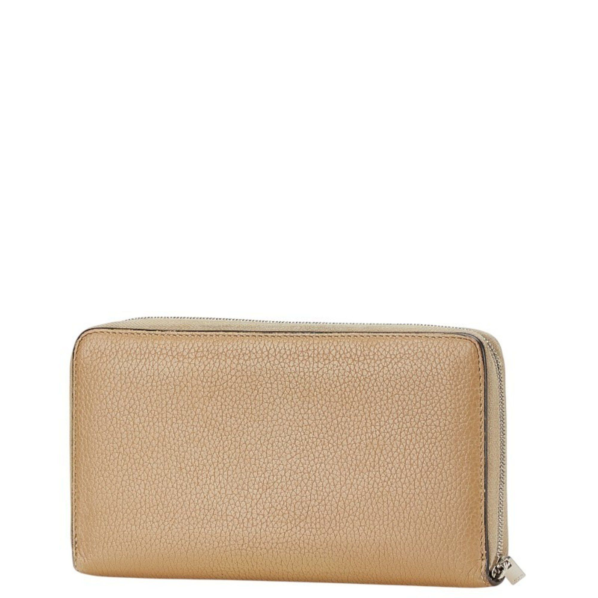 Celine Celine logo long wallet in brown leather for women. Size ONE SIZE - 2 Thumbnail