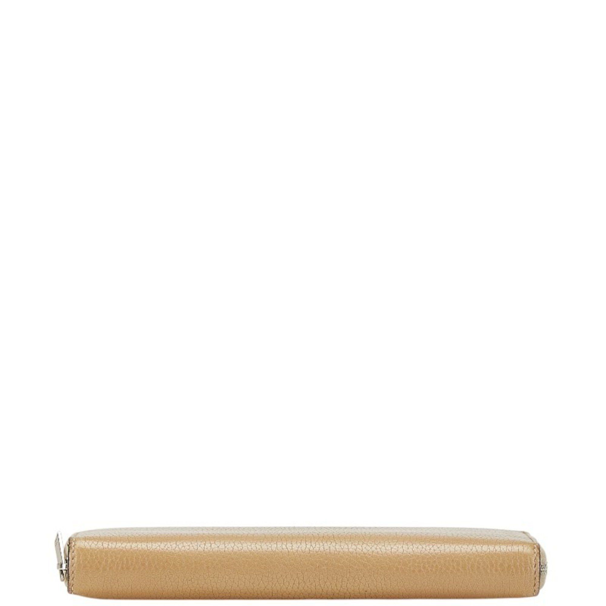 Celine Celine logo long wallet in brown leather for women. Size ONE SIZE - 3 Thumbnail