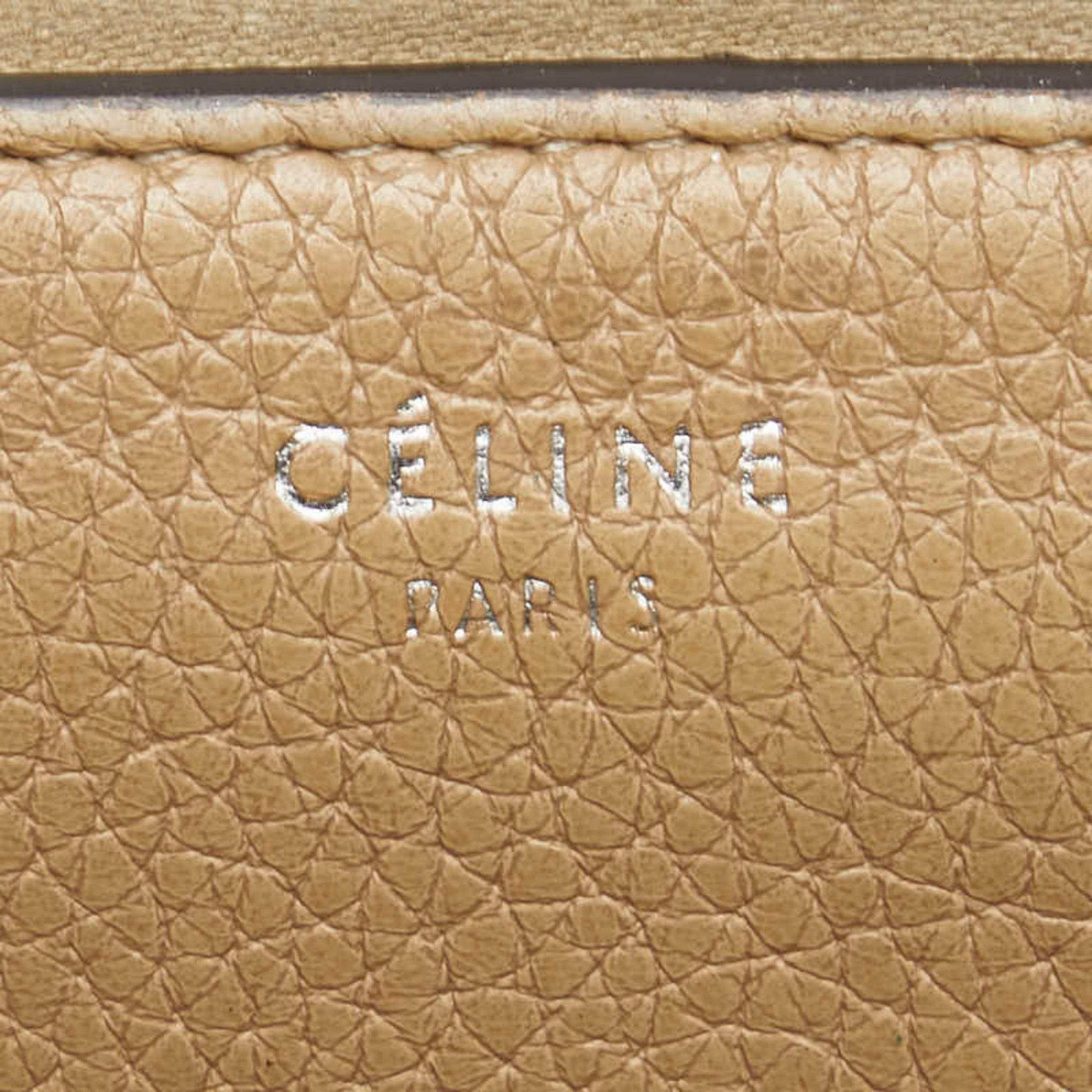 Celine Celine logo long wallet in brown leather for women. Size ONE SIZE - 8 Thumbnail