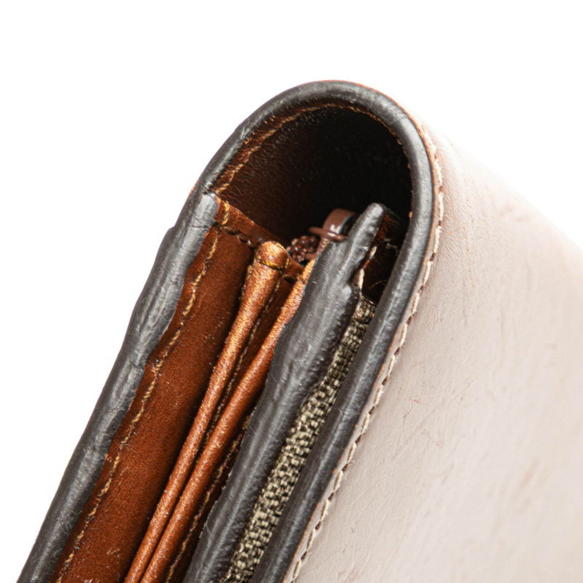 Gucci Gucci GG Supreme Long Wallet 410100 Beige Brown Leather Women's GUCCI Size ONE SIZE - 4 Thumbnail
