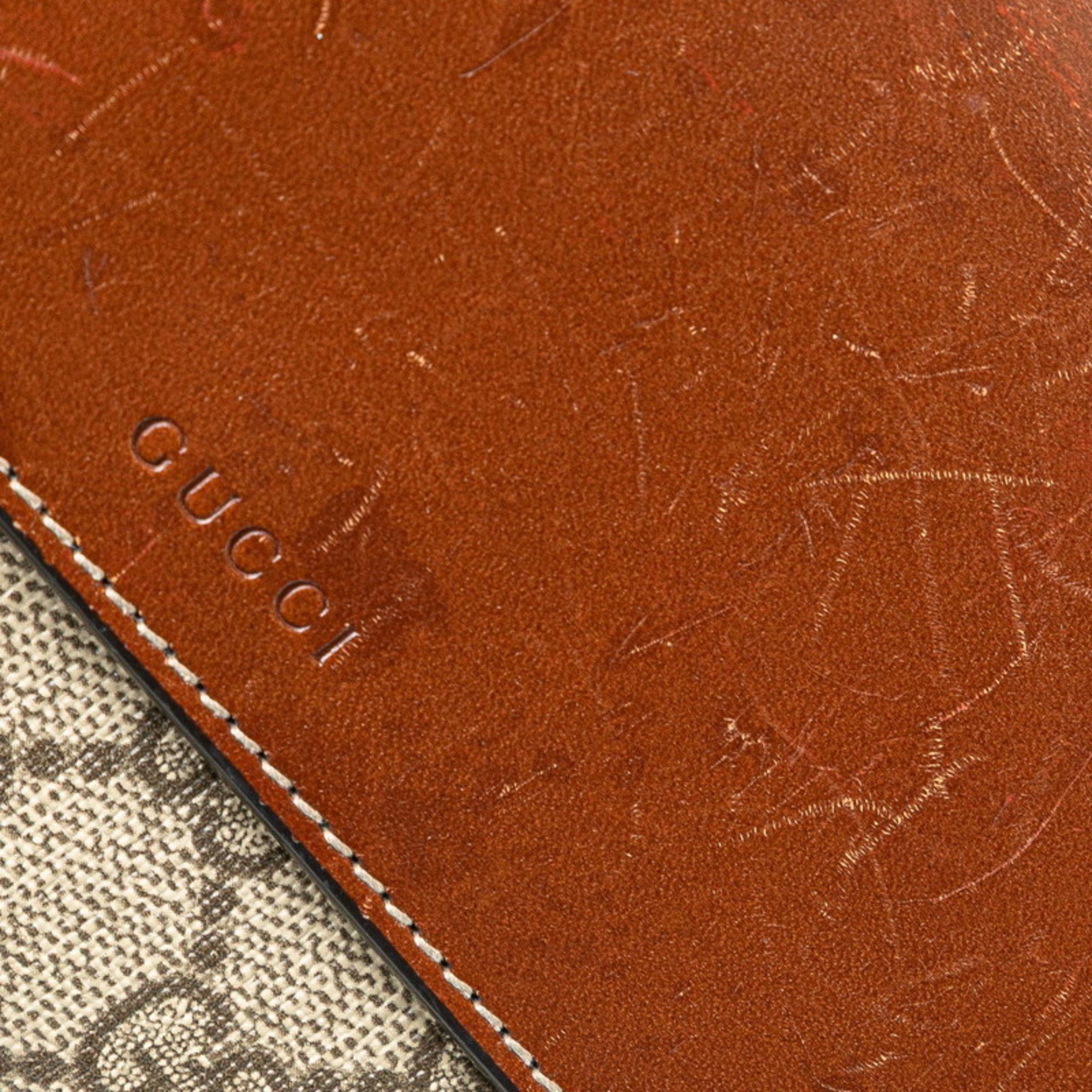 Gucci Gucci GG Supreme Long Wallet 410100 Beige Brown Leather Women's GUCCI Size ONE SIZE - 6 Thumbnail