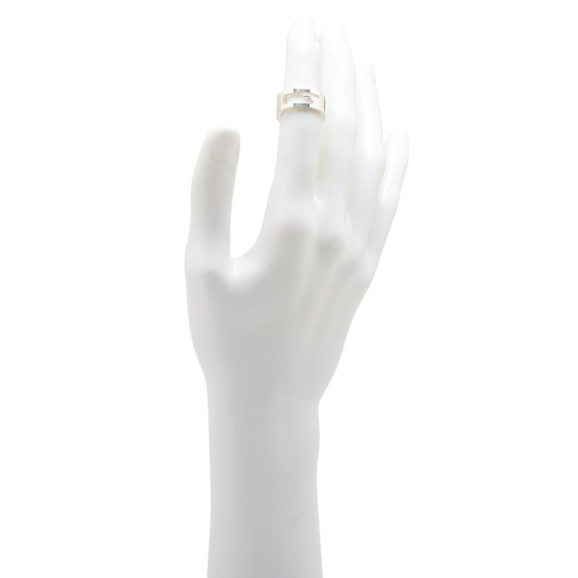 Gucci Gucci Cutout G Ring #11 SV925 Silver Women's GUCCI Size ONE SIZE - 9 Thumbnail