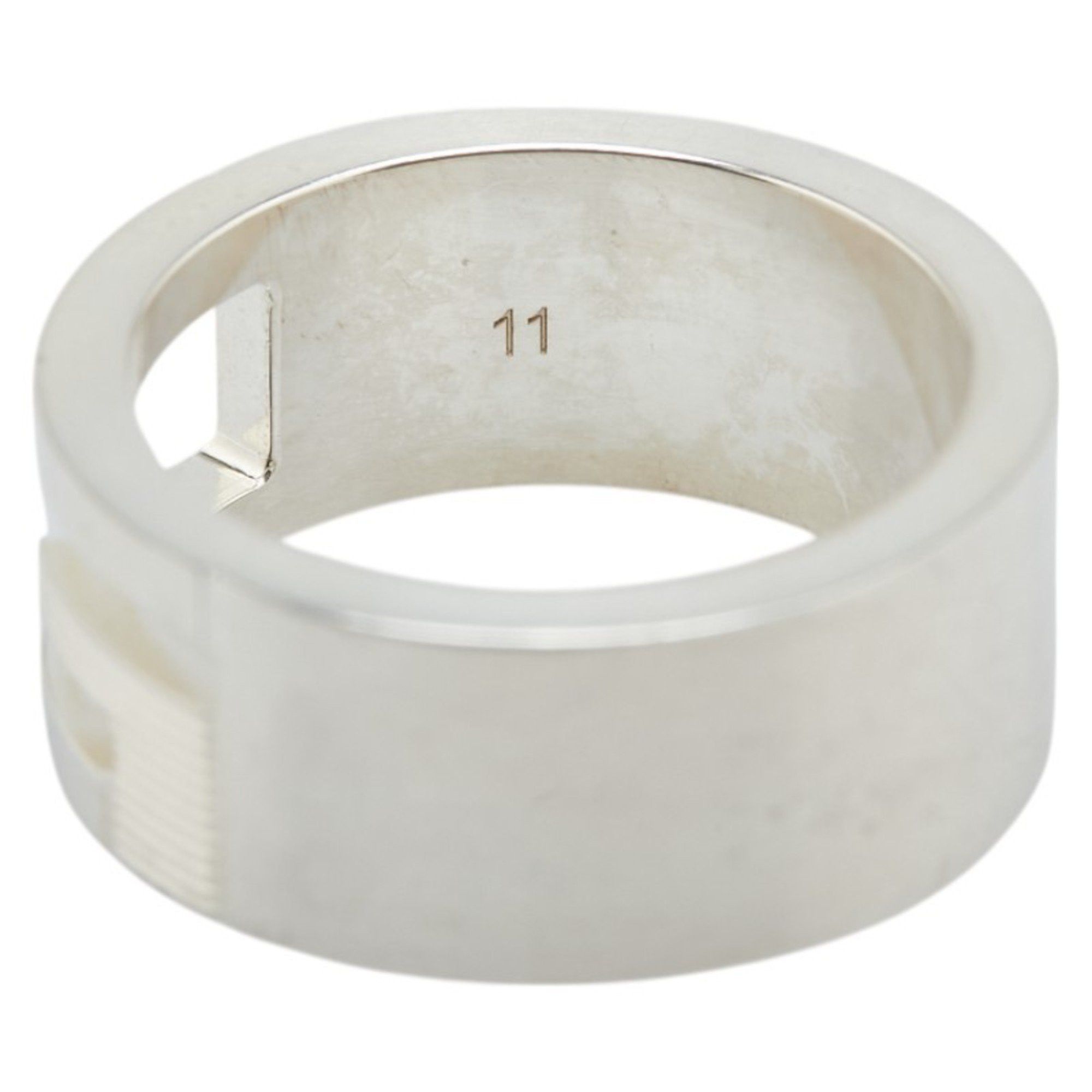 Gucci Gucci Cutout G Ring #11 SV925 Silver Women's GUCCI Size ONE SIZE - 7 Thumbnail