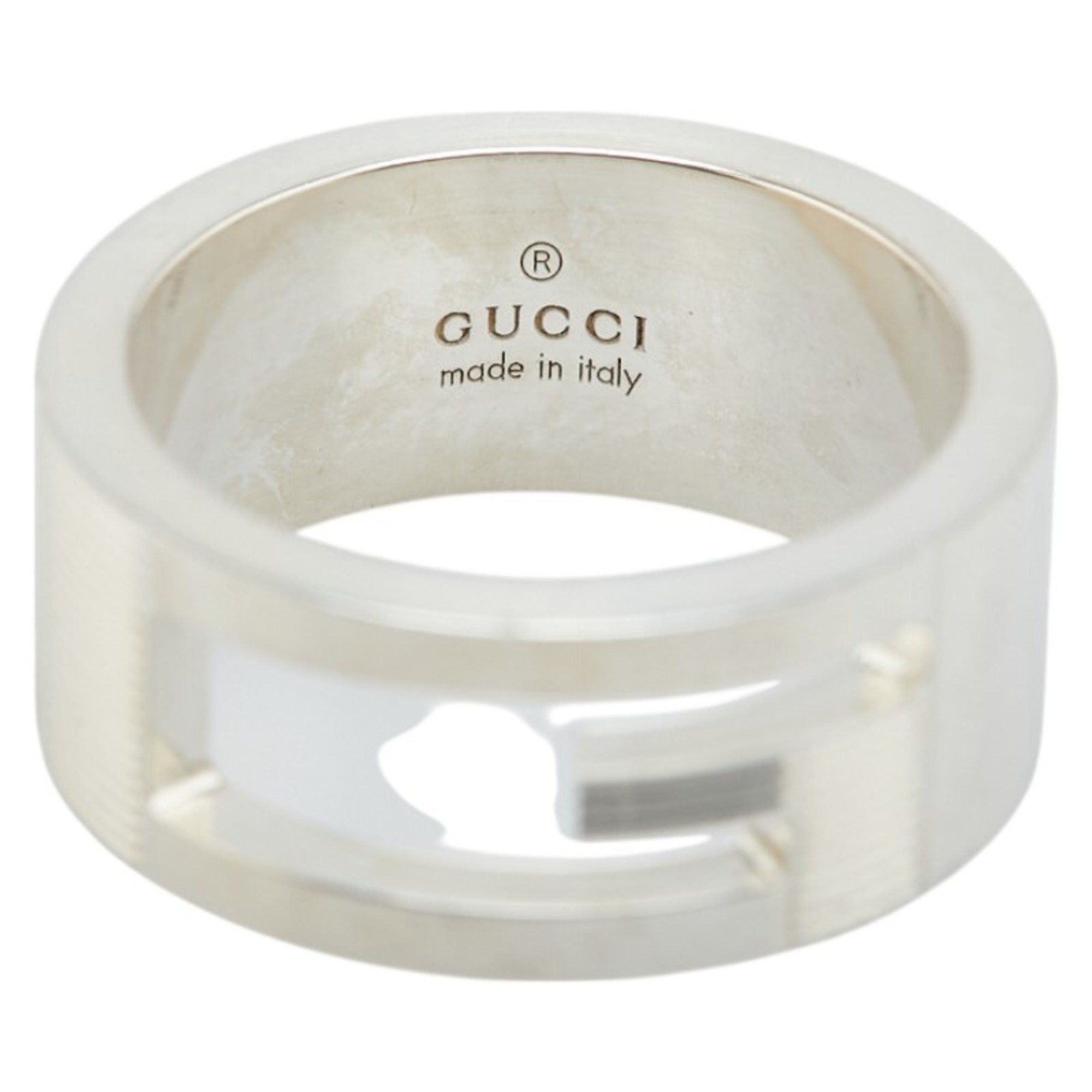 Gucci Gucci Cutout G Ring #11 SV925 Silver Women's GUCCI Size ONE SIZE - 5 Thumbnail