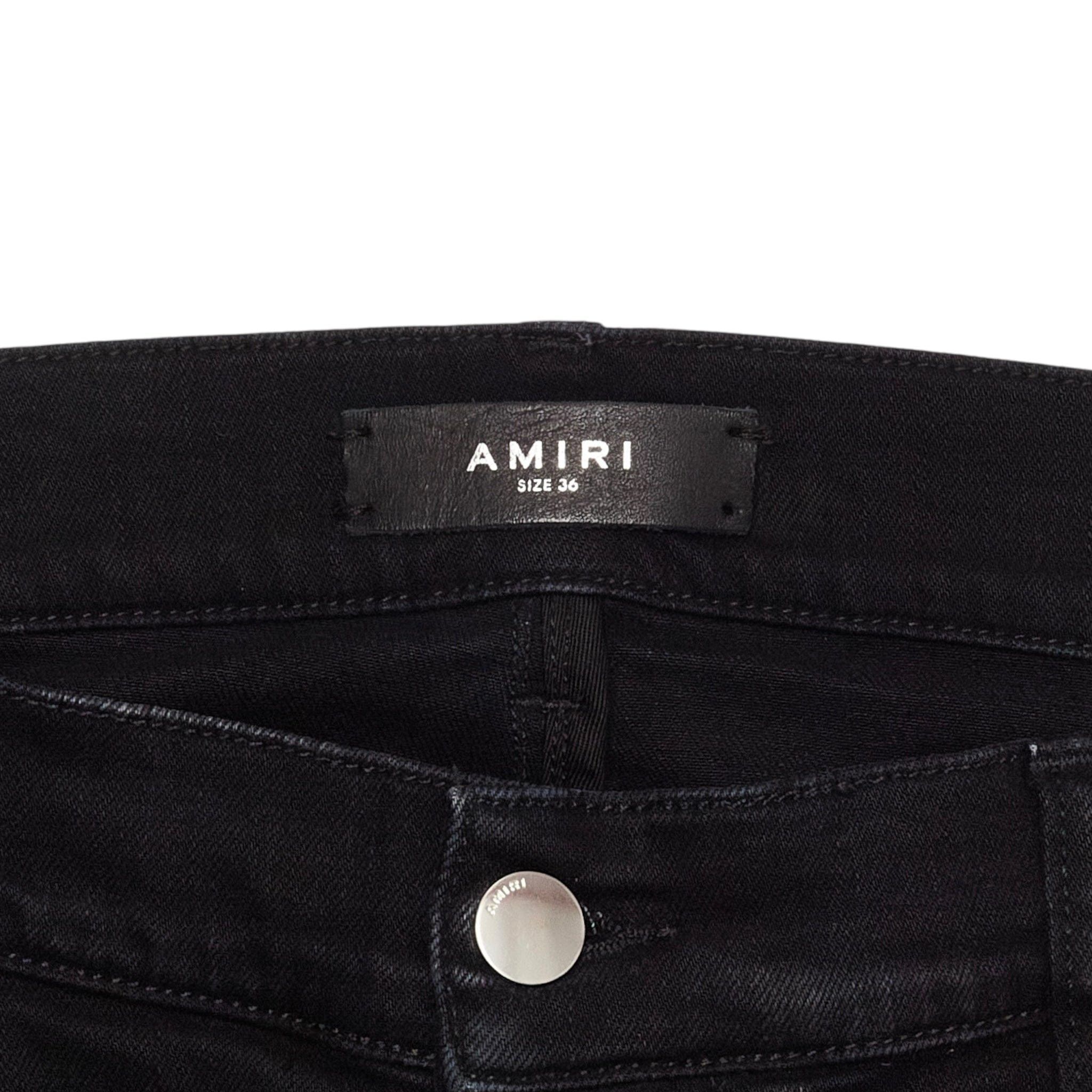 Amiri Amiri MX1 Ultrasuede Patch Jeans Aged Black Violet Size US 36 / EU 52 - 5 Thumbnail