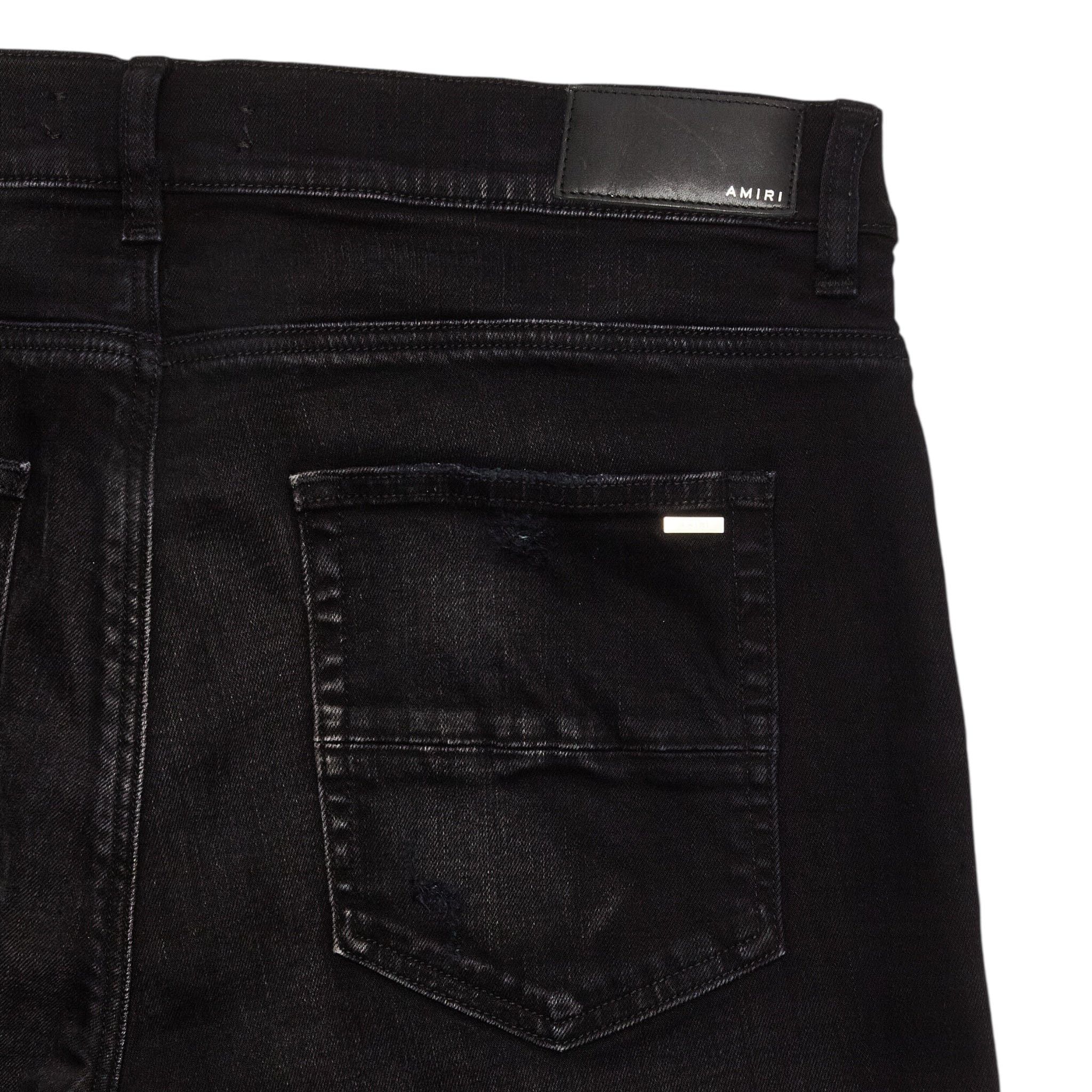 Amiri Amiri MX1 Ultrasuede Patch Jeans Aged Black Violet Size US 36 / EU 52 - 4 Thumbnail