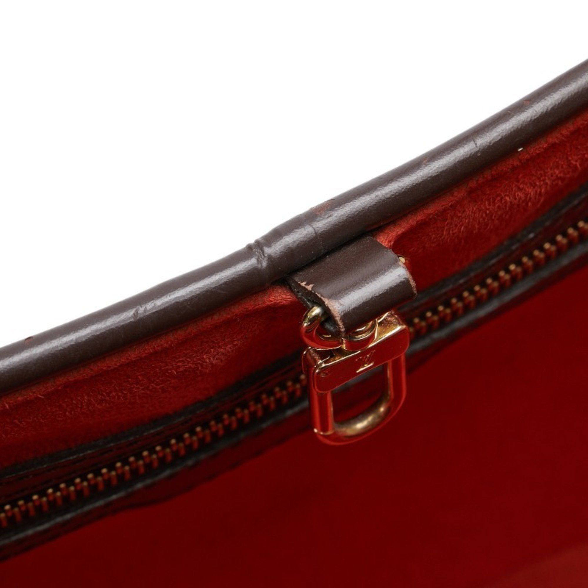 Louis Vuitton Louis Vuitton Damier Manosque PM Tote Bag/Shoulder Bag N51121 Brown Leather Women's LOUIS VUITTON Size ONE SIZE - 7 Thumbnail