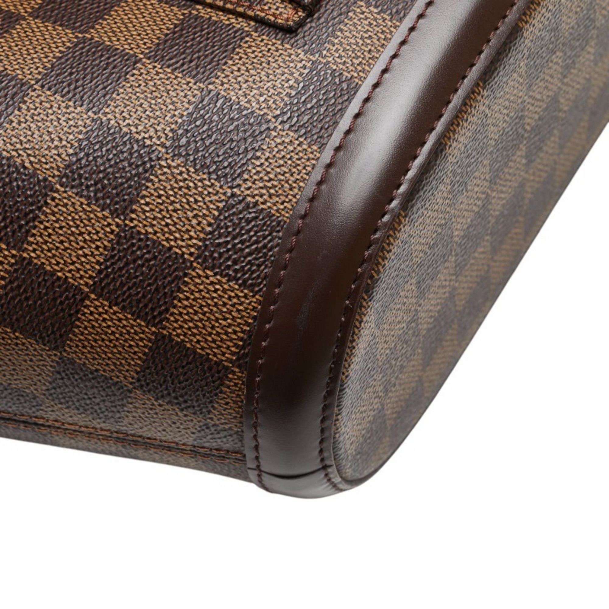 Louis Vuitton Louis Vuitton Damier Manosque PM Tote Bag/Shoulder Bag N51121 Brown Leather Women's LOUIS VUITTON Size ONE SIZE - 12 Thumbnail