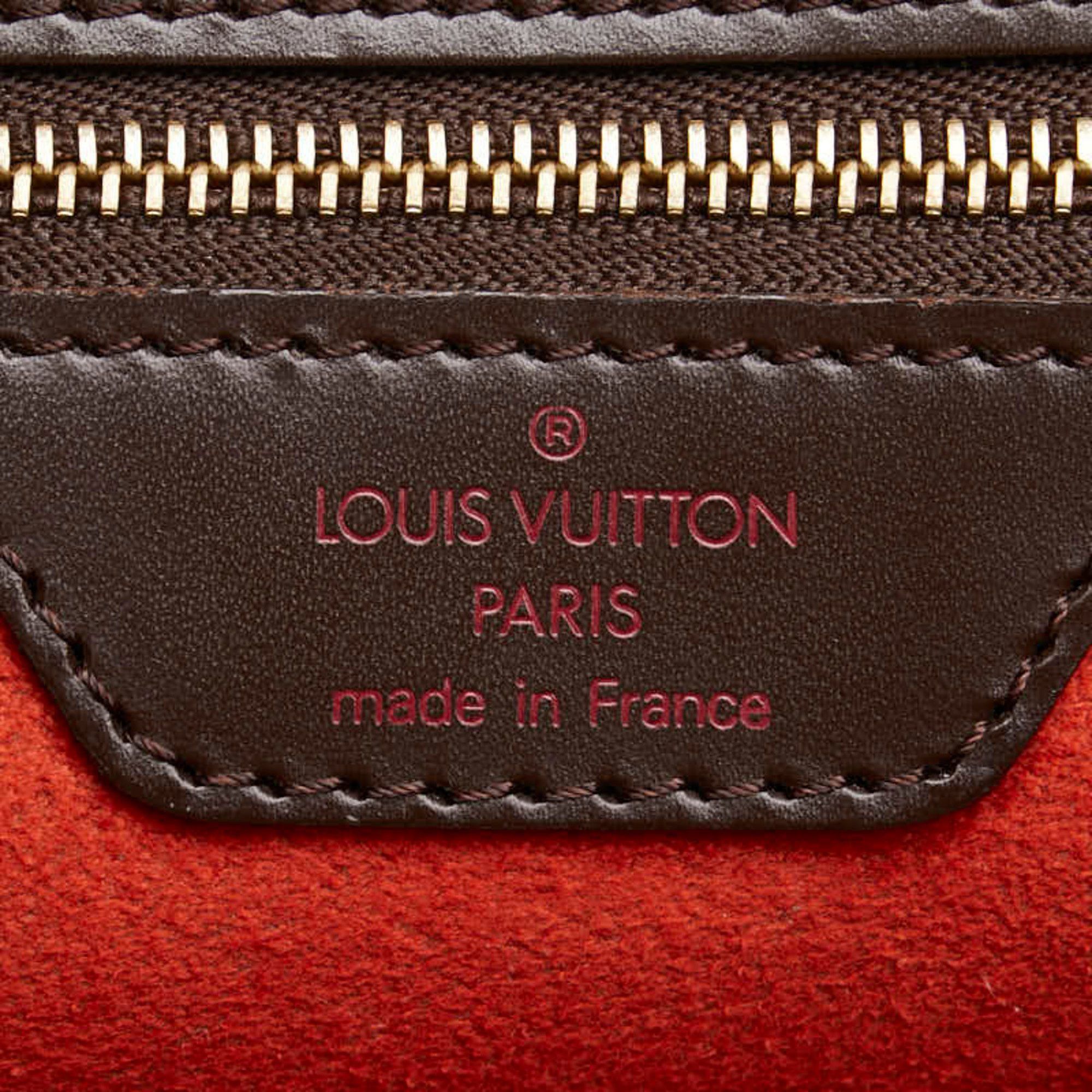 Louis Vuitton Louis Vuitton Damier Manosque PM Tote Bag/Shoulder Bag N51121 Brown Leather Women's LOUIS VUITTON Size ONE SIZE - 16 Thumbnail