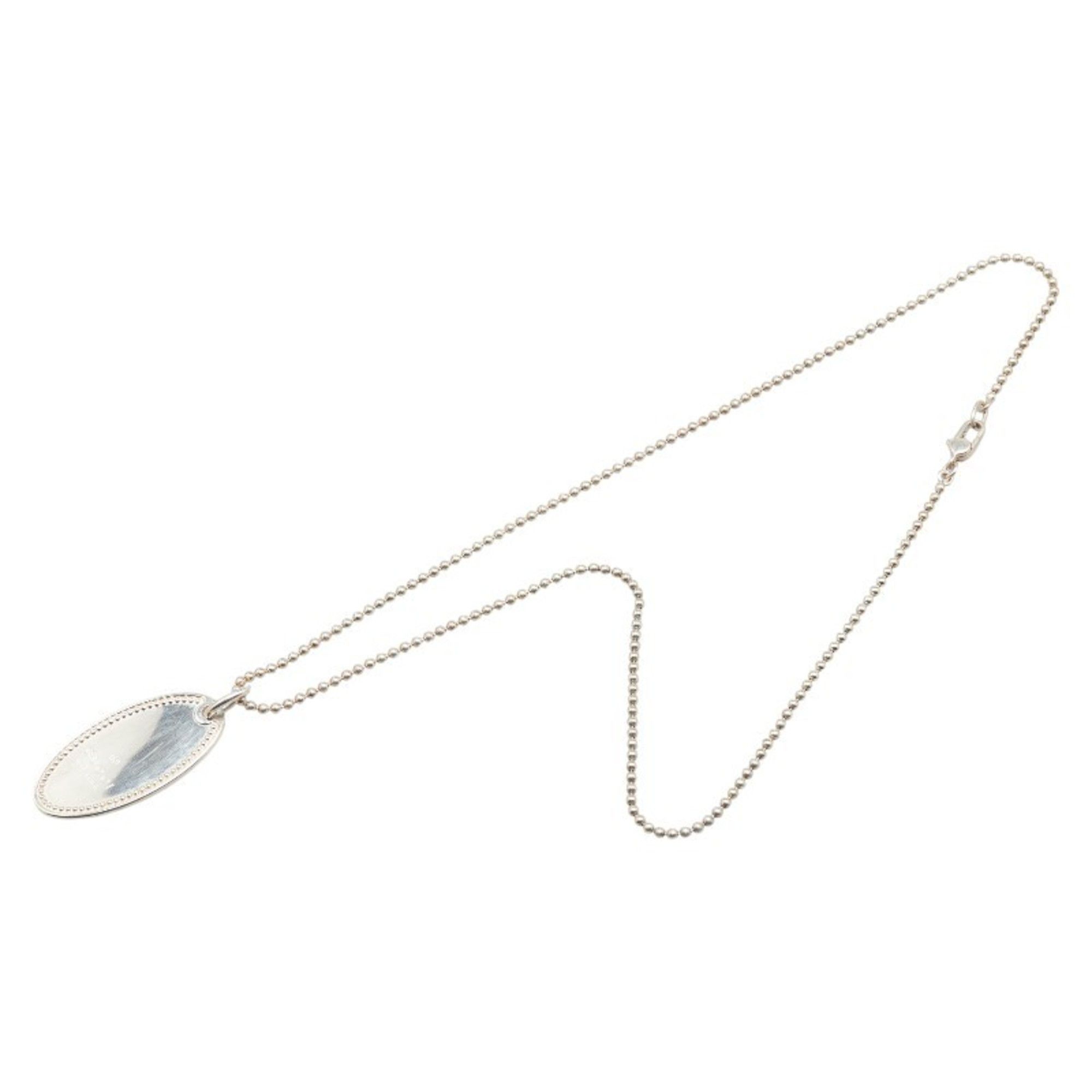 Gucci Gucci Oval Plate Necklace with Ball Chain, SV925 Silver, Women's, GUCCI Size ONE SIZE - 4 Thumbnail