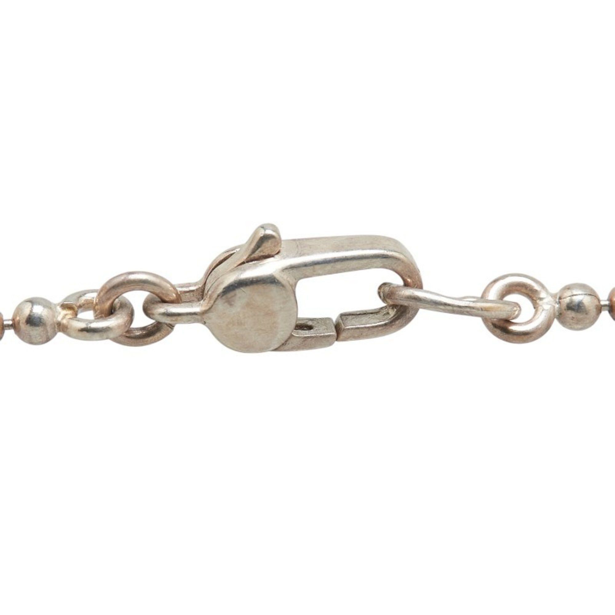 Gucci Gucci Oval Plate Necklace with Ball Chain, SV925 Silver, Women's, GUCCI Size ONE SIZE - 5 Thumbnail