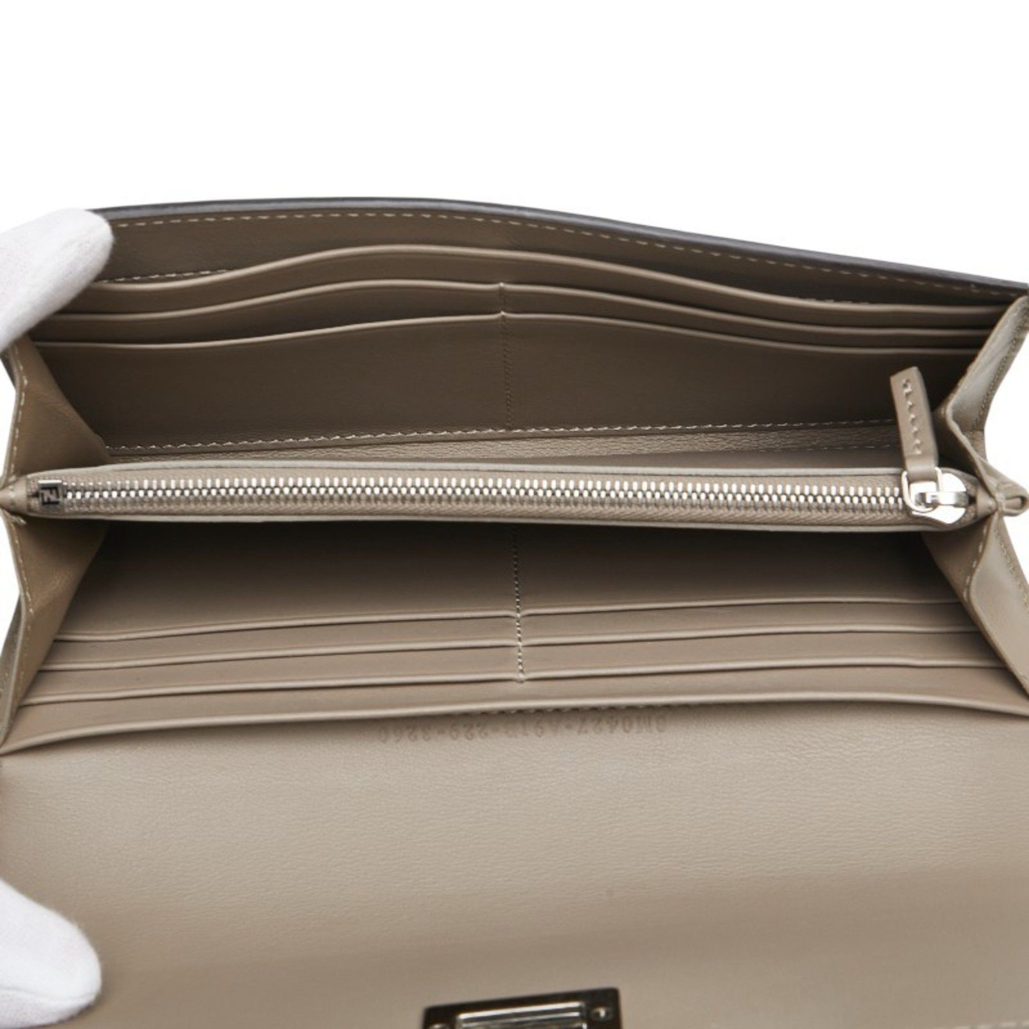 Fendi Fendi Peekaboo Long Wallet 8M0427 Light Blue Leather Women's FENDI Size ONE SIZE - 8 Thumbnail