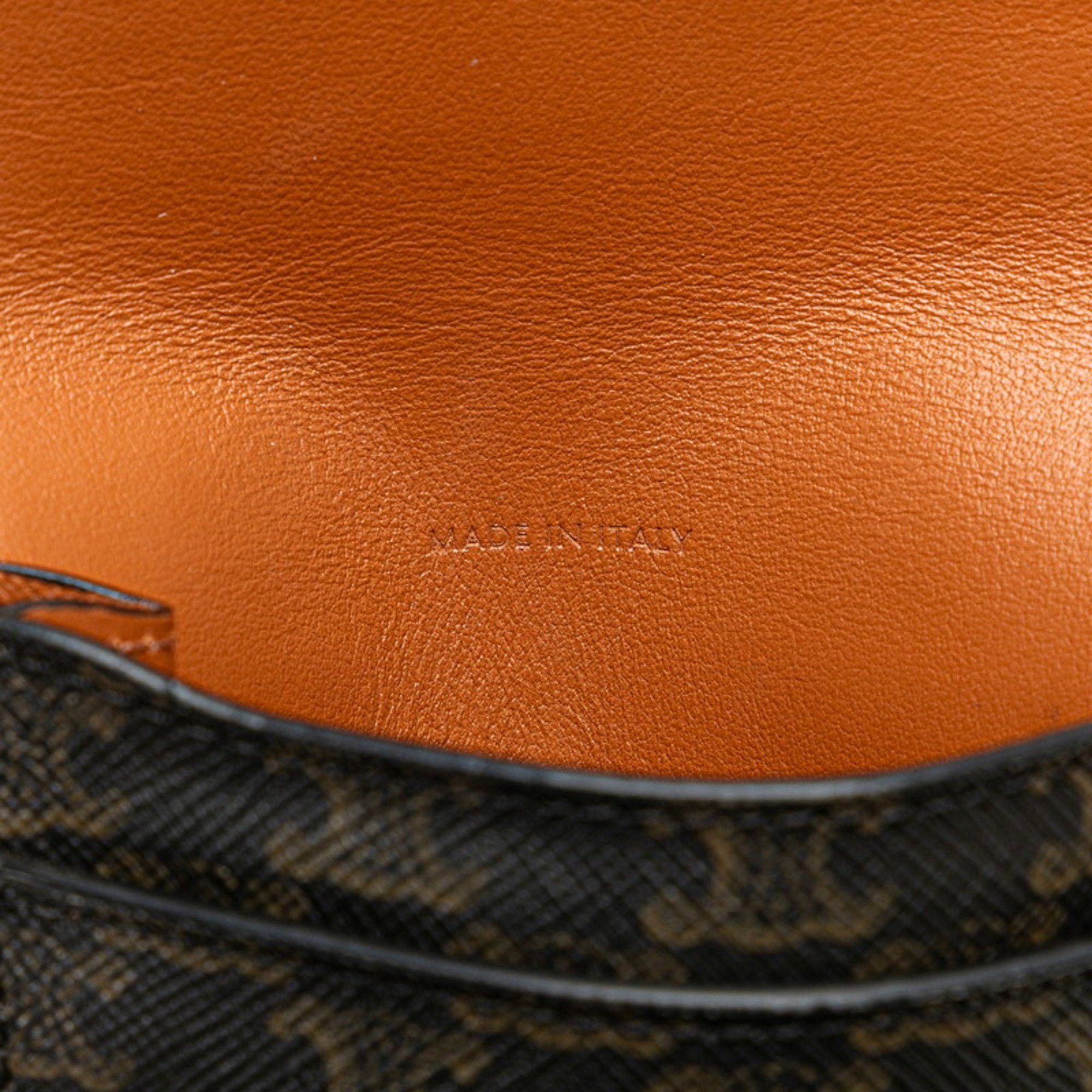 Celine Celine Triomphe Pouch Shoulder Bag in Black and Brown Leather for Women Size ONE SIZE - 9 Thumbnail