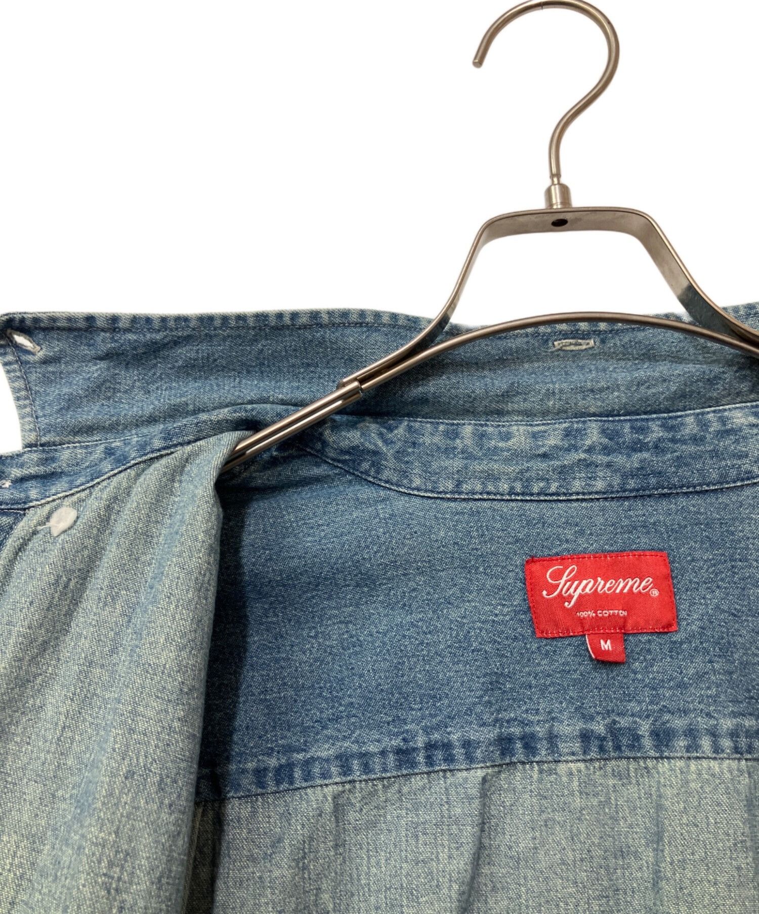 Supreme SUPREME Long-sleeved Shirt Indigo Size M Size US M / EU 48-50 / 2 - 10 Thumbnail