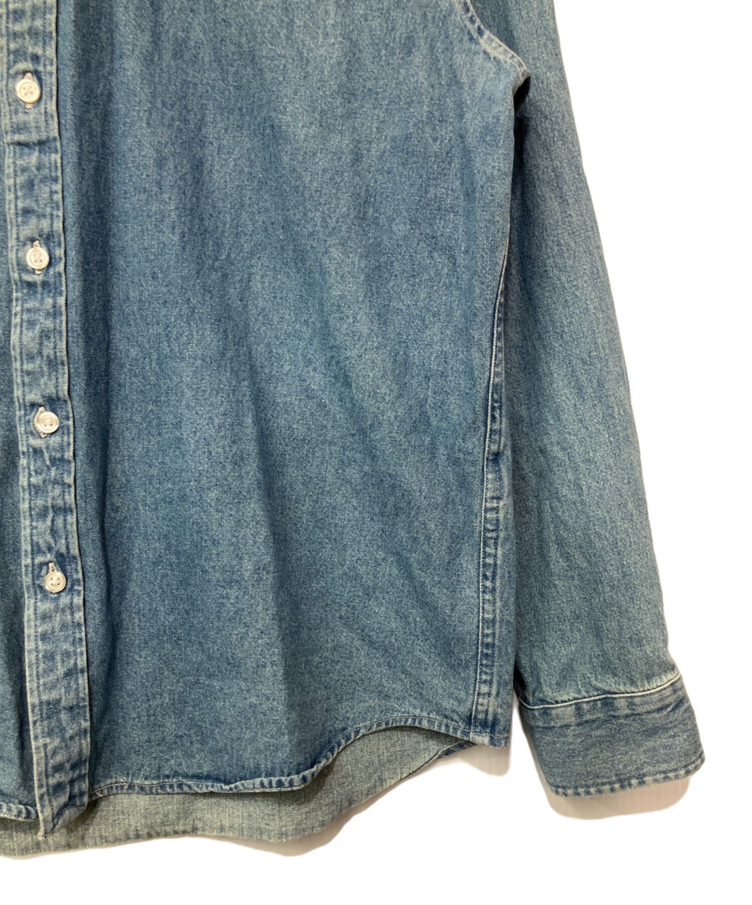 Supreme SUPREME Long-sleeved Shirt Indigo Size M Size US M / EU 48-50 / 2 - 5 Thumbnail
