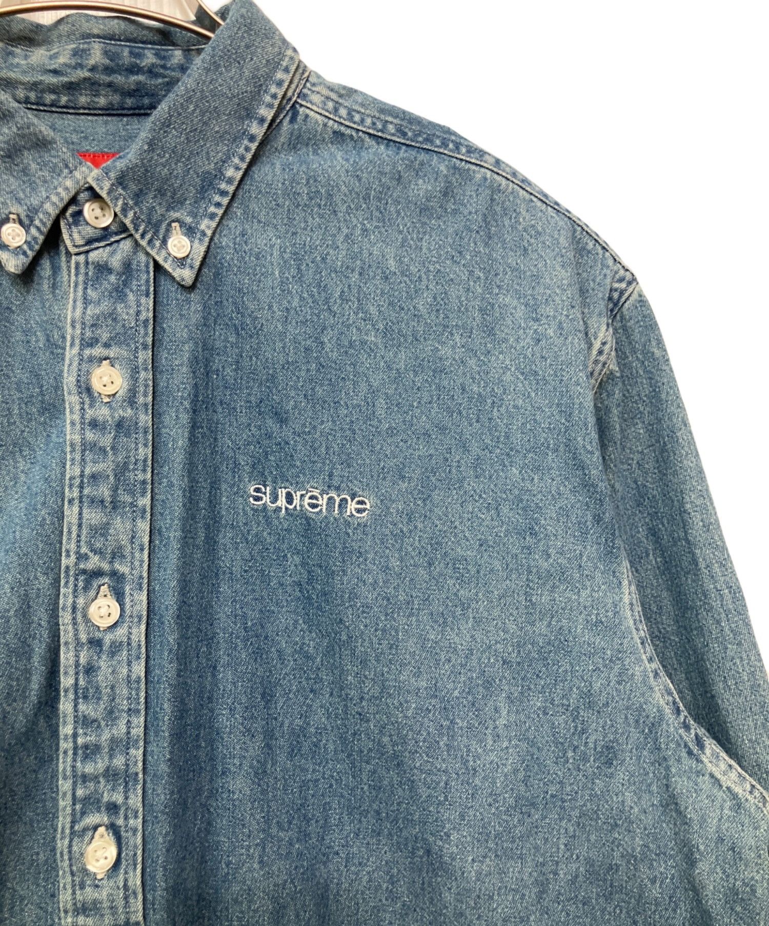 Supreme SUPREME Long-sleeved Shirt Indigo Size M Size US M / EU 48-50 / 2 - 3 Thumbnail
