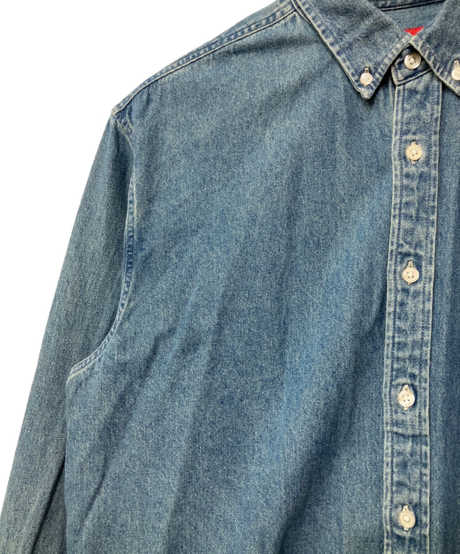 Supreme SUPREME Long-sleeved Shirt Indigo Size M Size US M / EU 48-50 / 2 - 4 Thumbnail