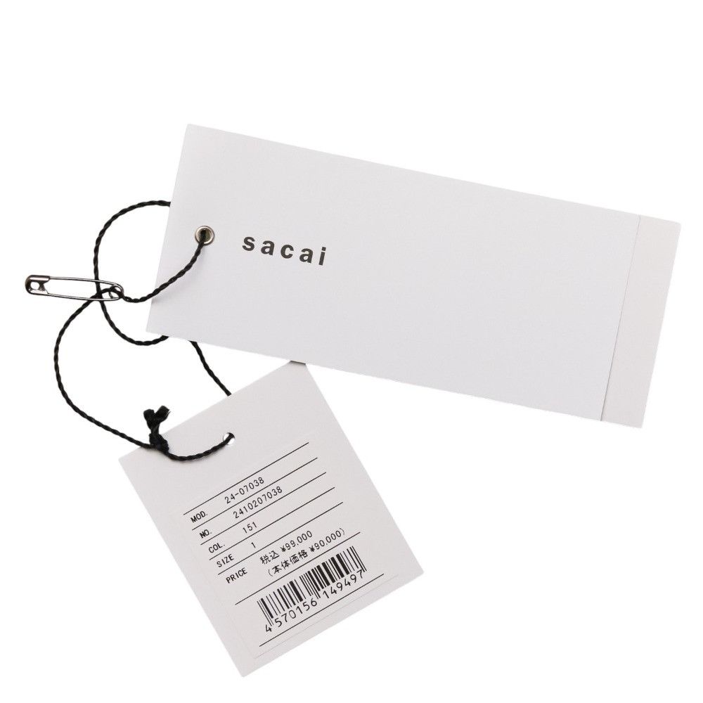 Sacai Sacai Sacai Suiting Bonding Pullover Cotton Tops 24-07038 DUTY FREE for USA Size ONE SIZE - 11 Thumbnail