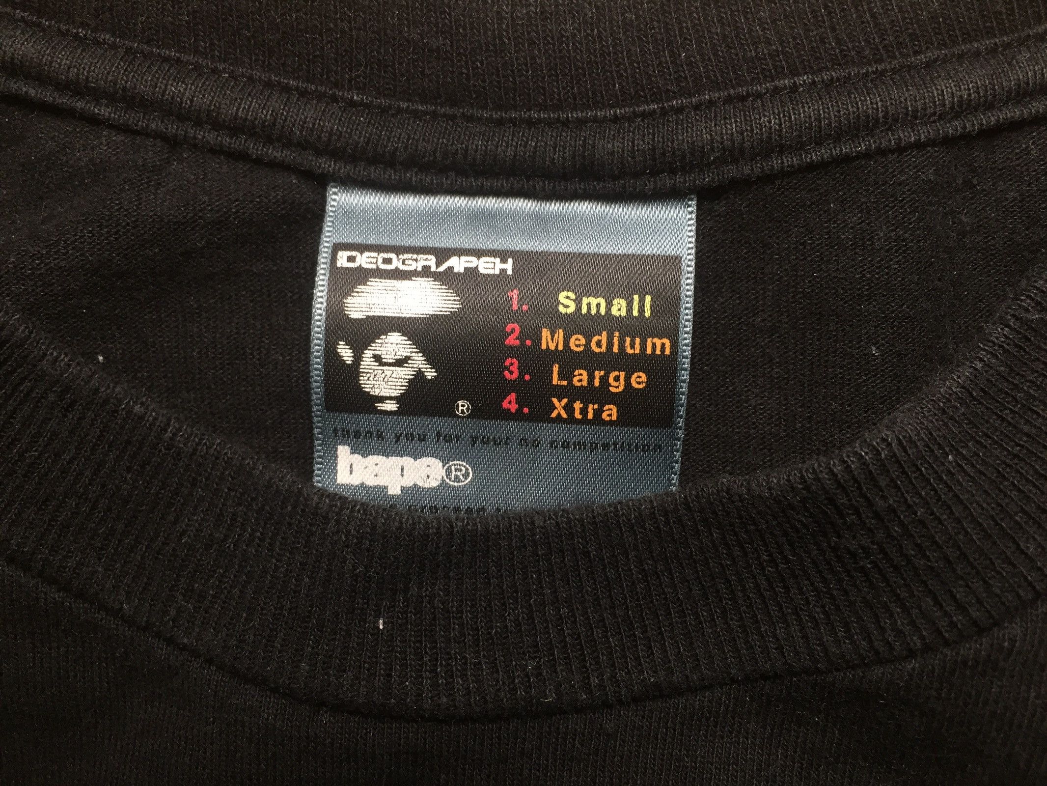 Bape Fat Text Graphic T-shirt Size US S / EU 44-46 / 1 - 7 Thumbnail
