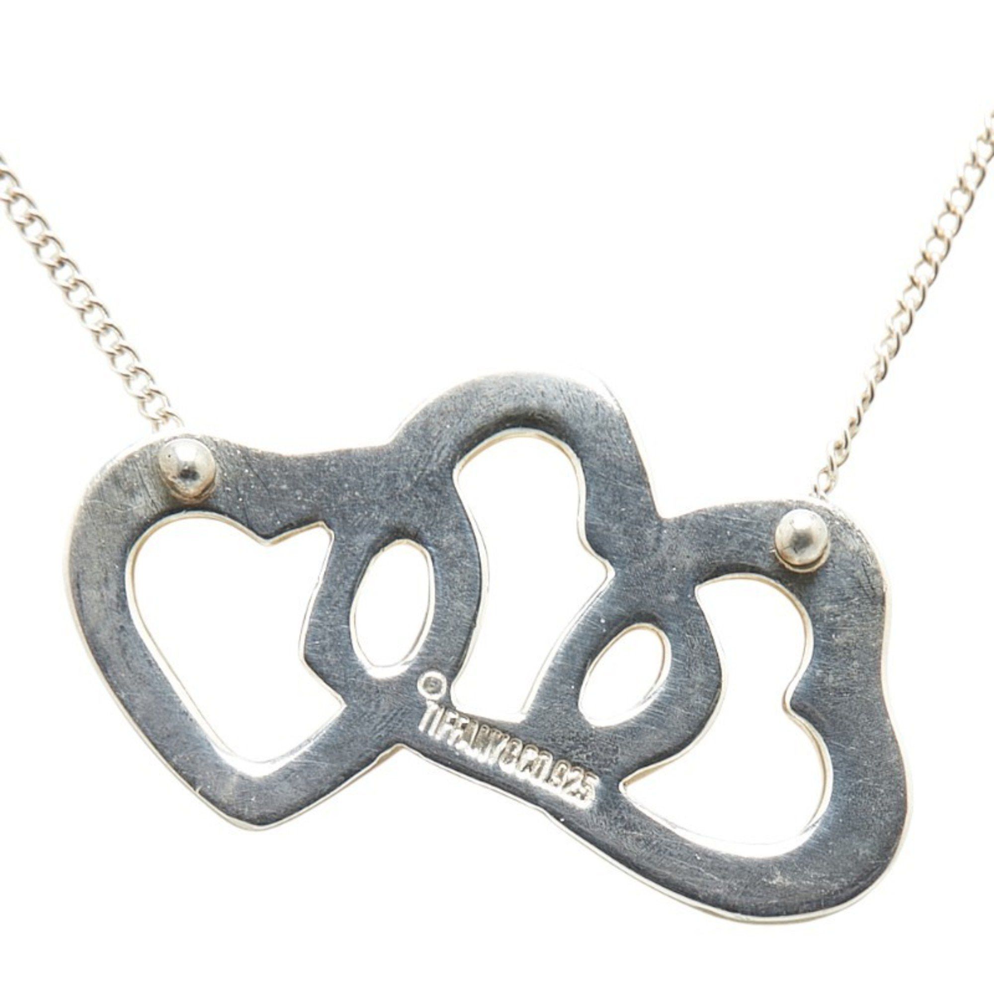 Tiffany & Co. Triple Heart Necklace in 925 Sterling Silver for Women.