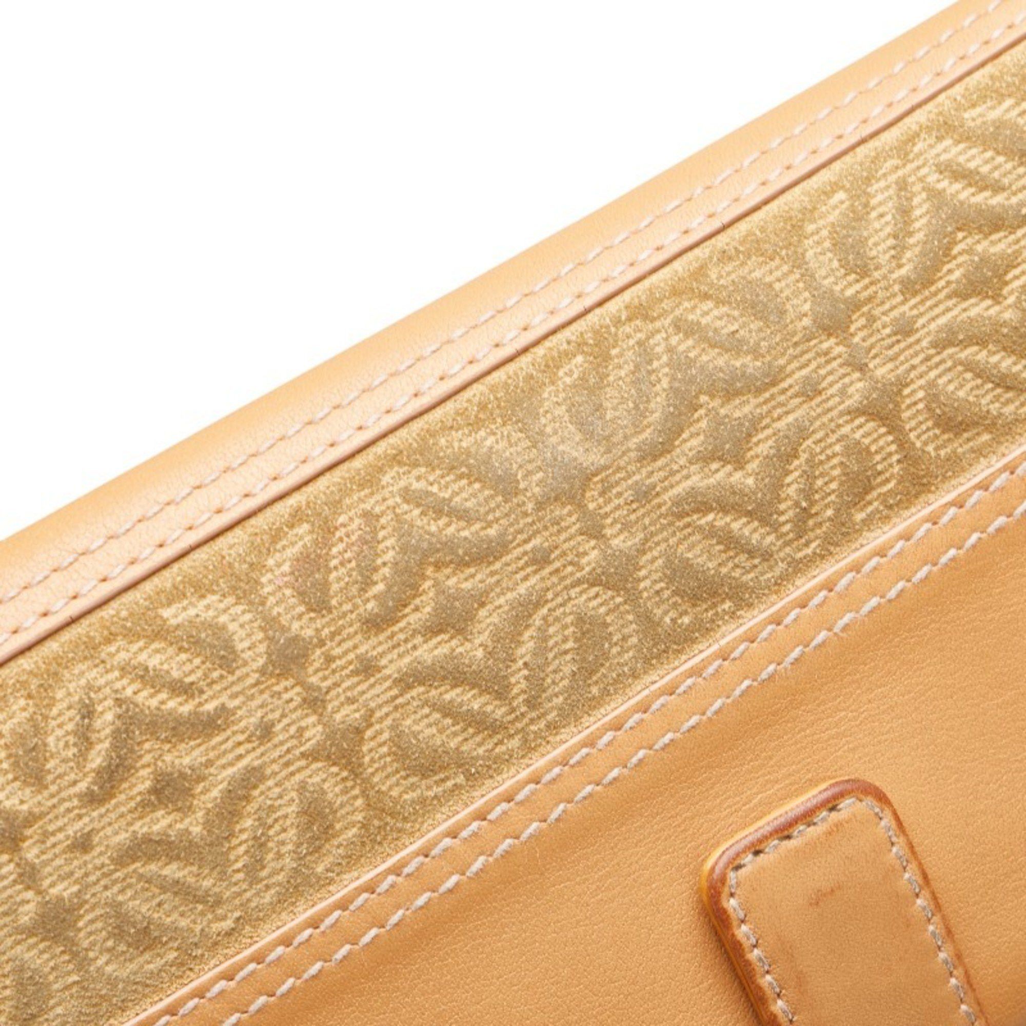LOEWE Anagram Long Wallet in Beige Leather and Suede for Women