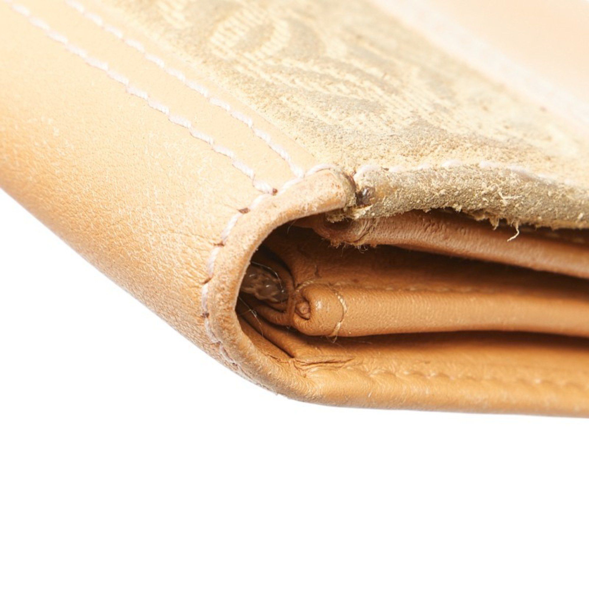 LOEWE Anagram Long Wallet in Beige Leather and Suede for Women