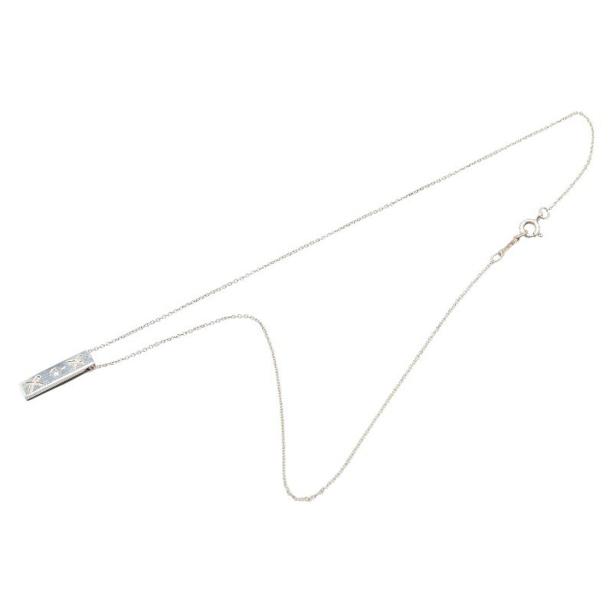 Tiffany & Co. Tiffany & Co. Kiss Bar single diamond necklace in 925 silver for women. TIFFANY Size ONE SIZE - 4 Thumbnail