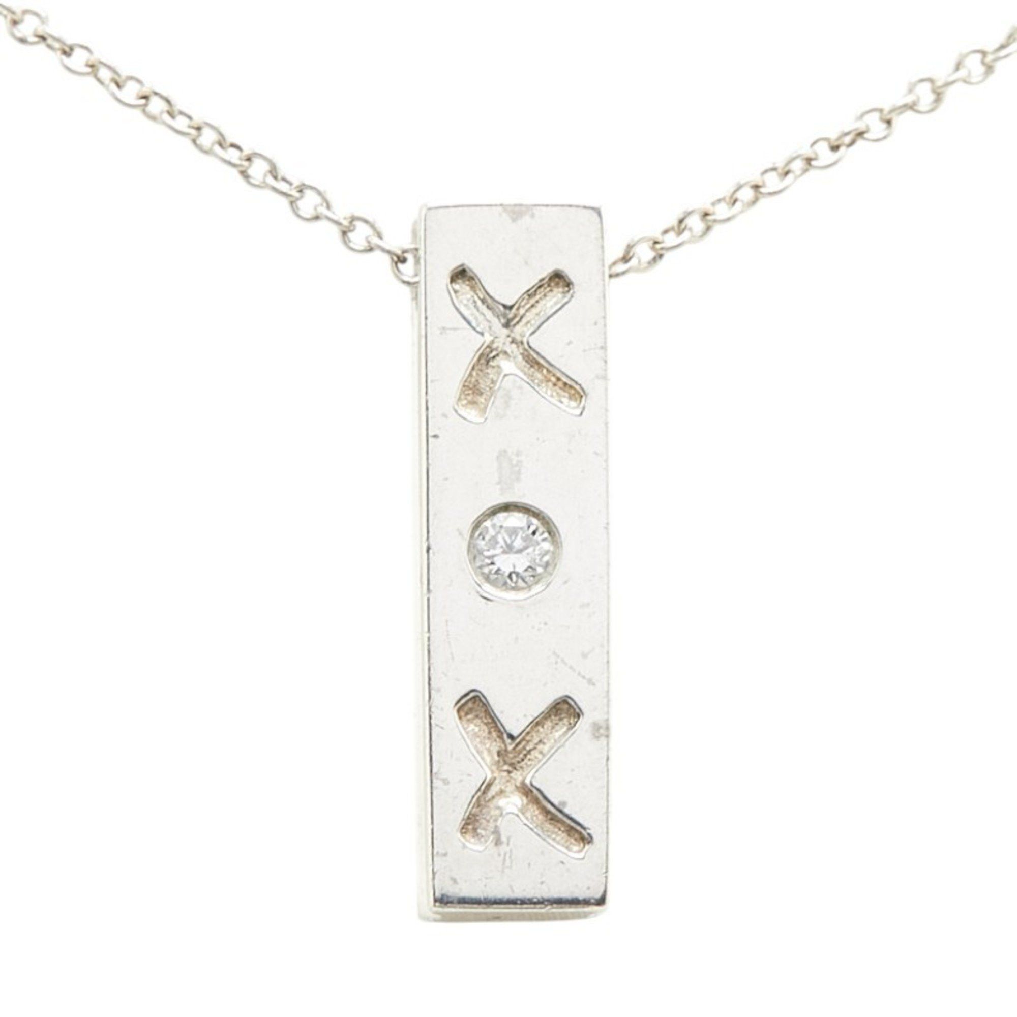 Tiffany & Co. Tiffany & Co. Kiss Bar single diamond necklace in 925 silver for women. TIFFANY Size ONE SIZE - 2 Thumbnail
