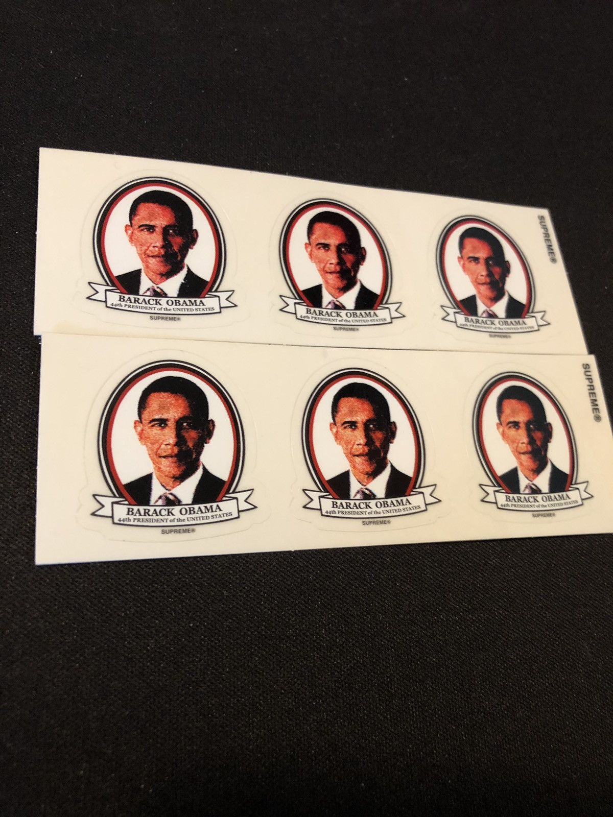Obama supreme sticker store